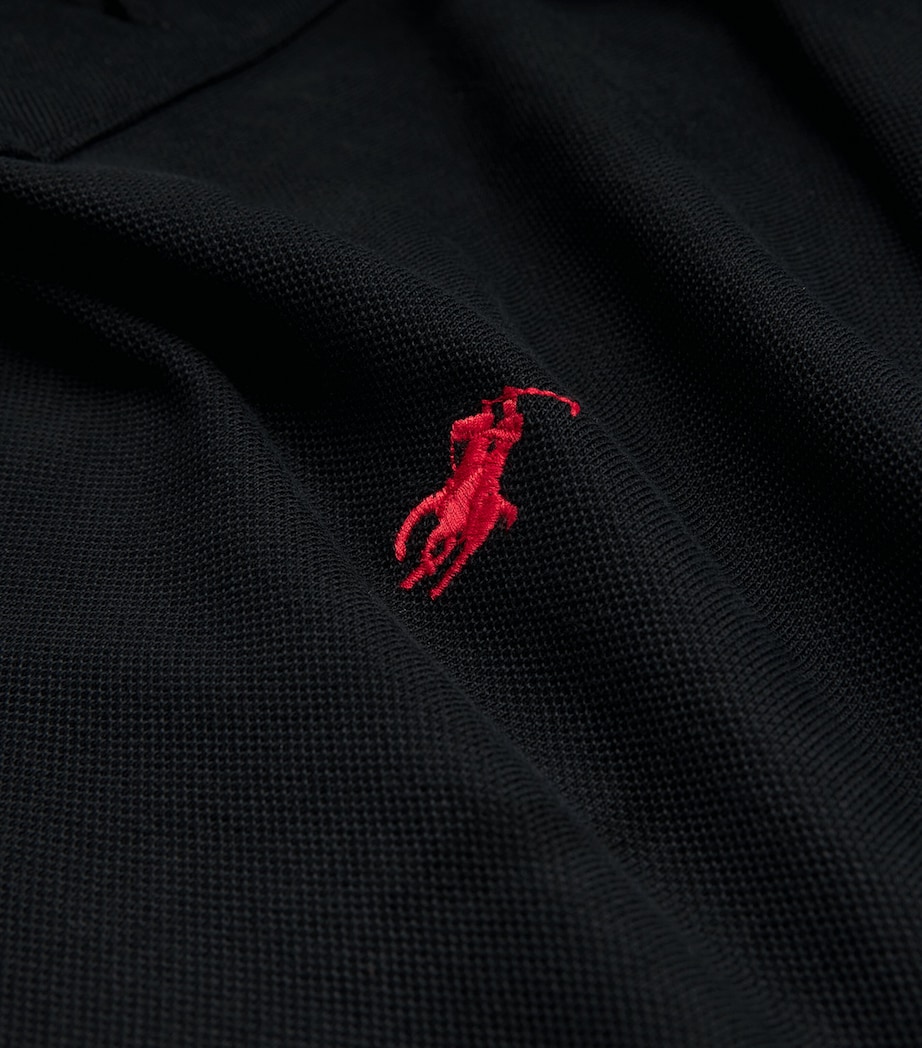 Polo Pony Long-Sleeved Polo Shirt POLO BLACK Image 5