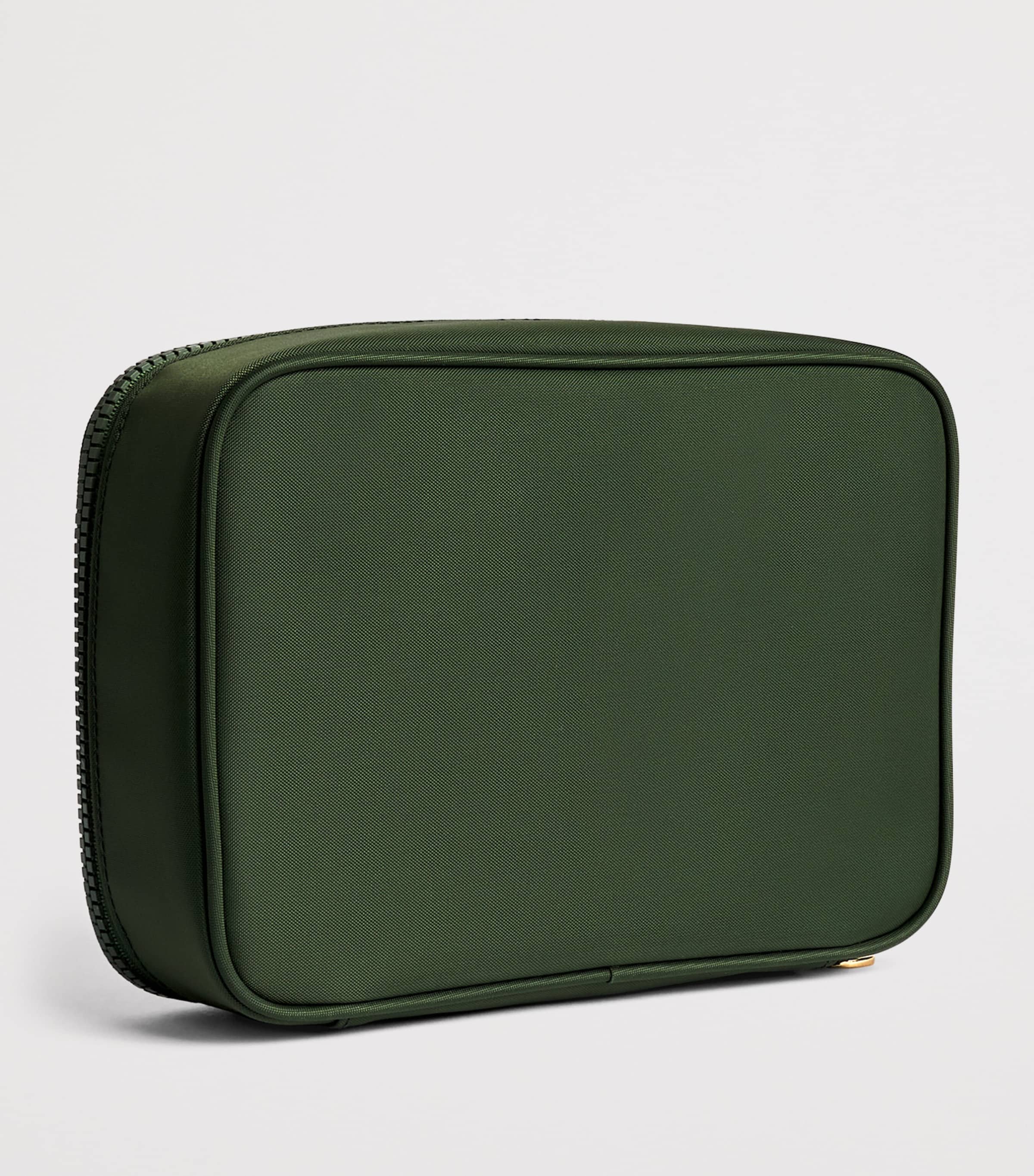 Harrods Clear Cosmetic Bag Green Image 2