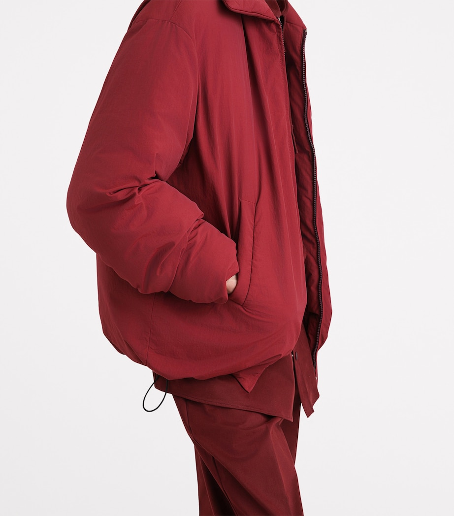 Padded Logo Tag Jacket R0369-BORDEAUX Image 4