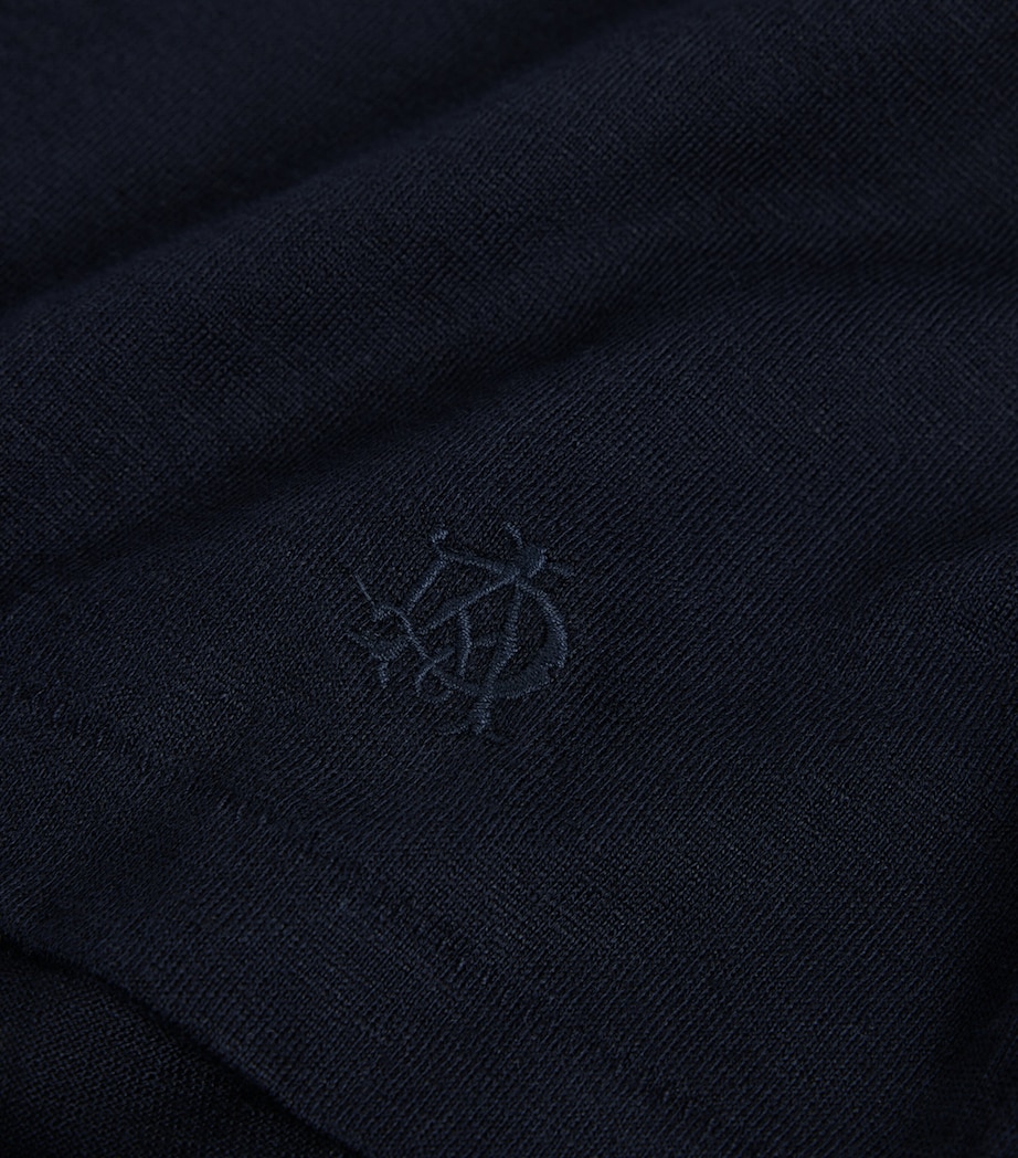 Dunhill Mens Linen-Cotton T-Shirt Image 5