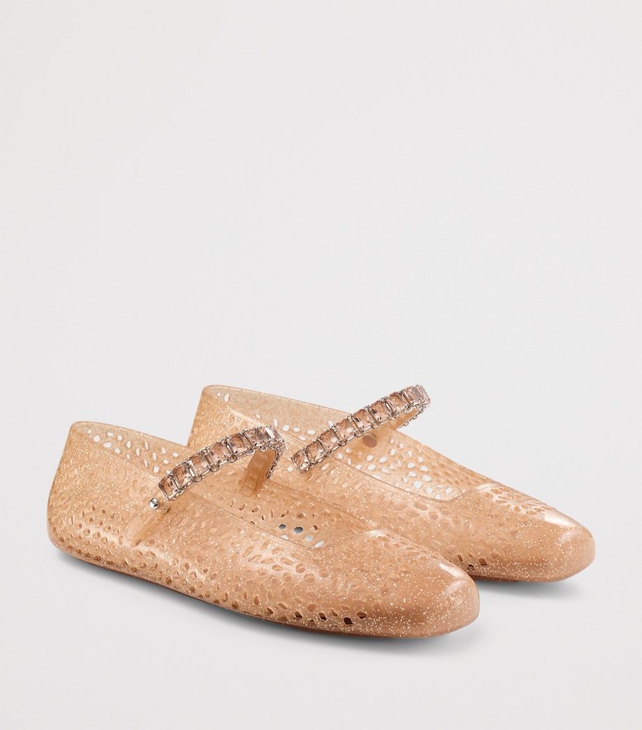 The Jelly Ballet Flats LIGHT TOFFEE/SILVER Image 5