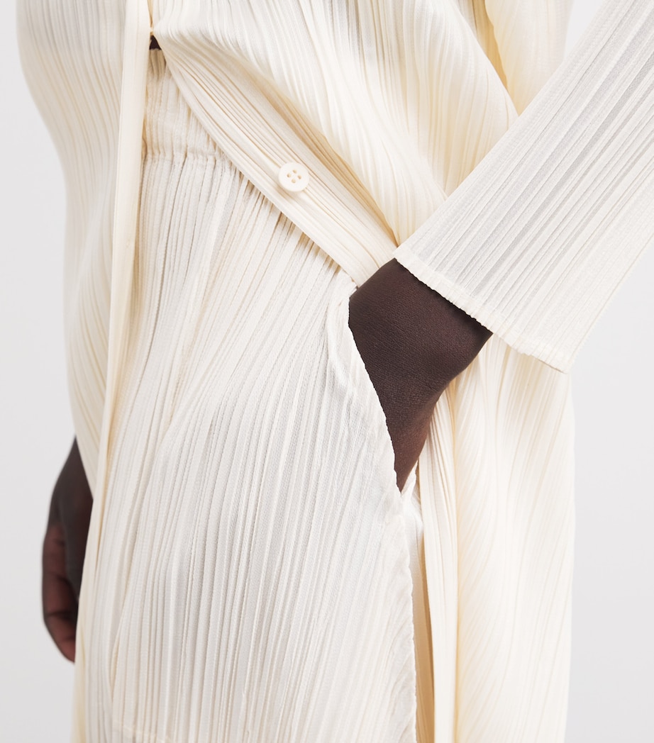 Pleats Please Issey Miyake Womens Thicker Bottoms 2 Trousers Off White Image 3