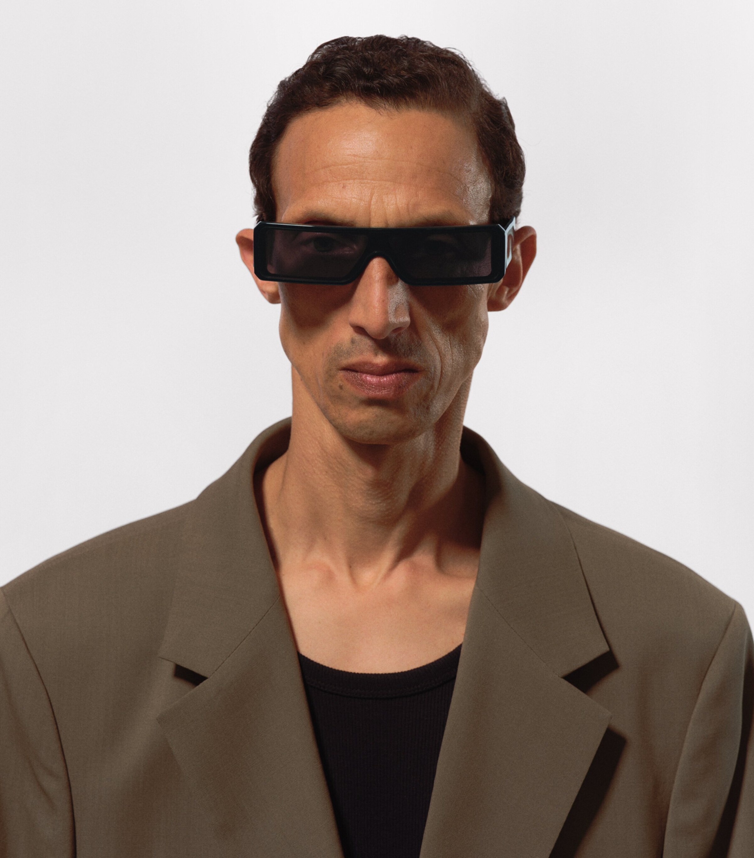 Rick Owens Black Acetate Geth Sunglasses | Harrods US display picture 1
