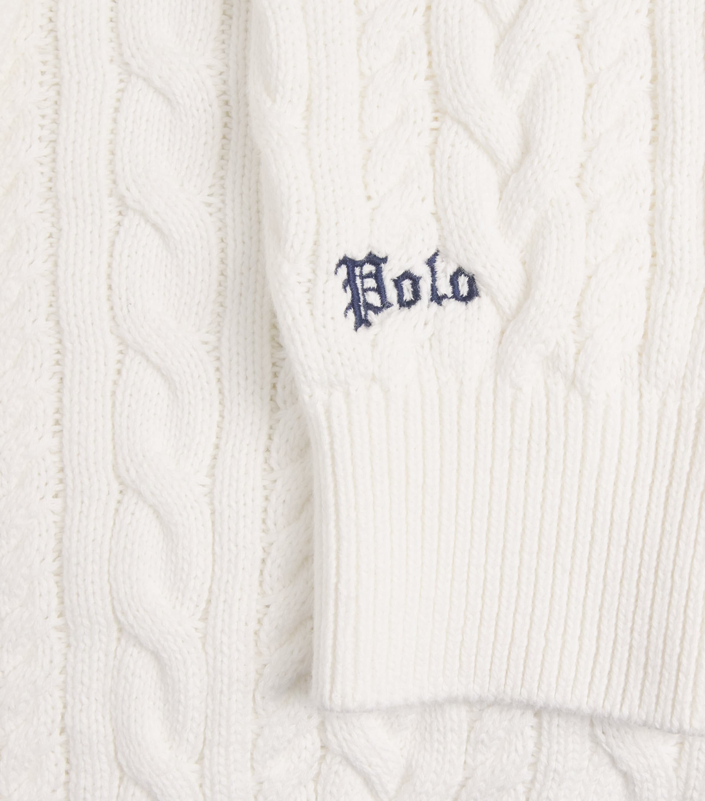 Polo Ralph Lauren Mens Cotton-Linen Cable-Knit Sweater Trophy Cream Image 6