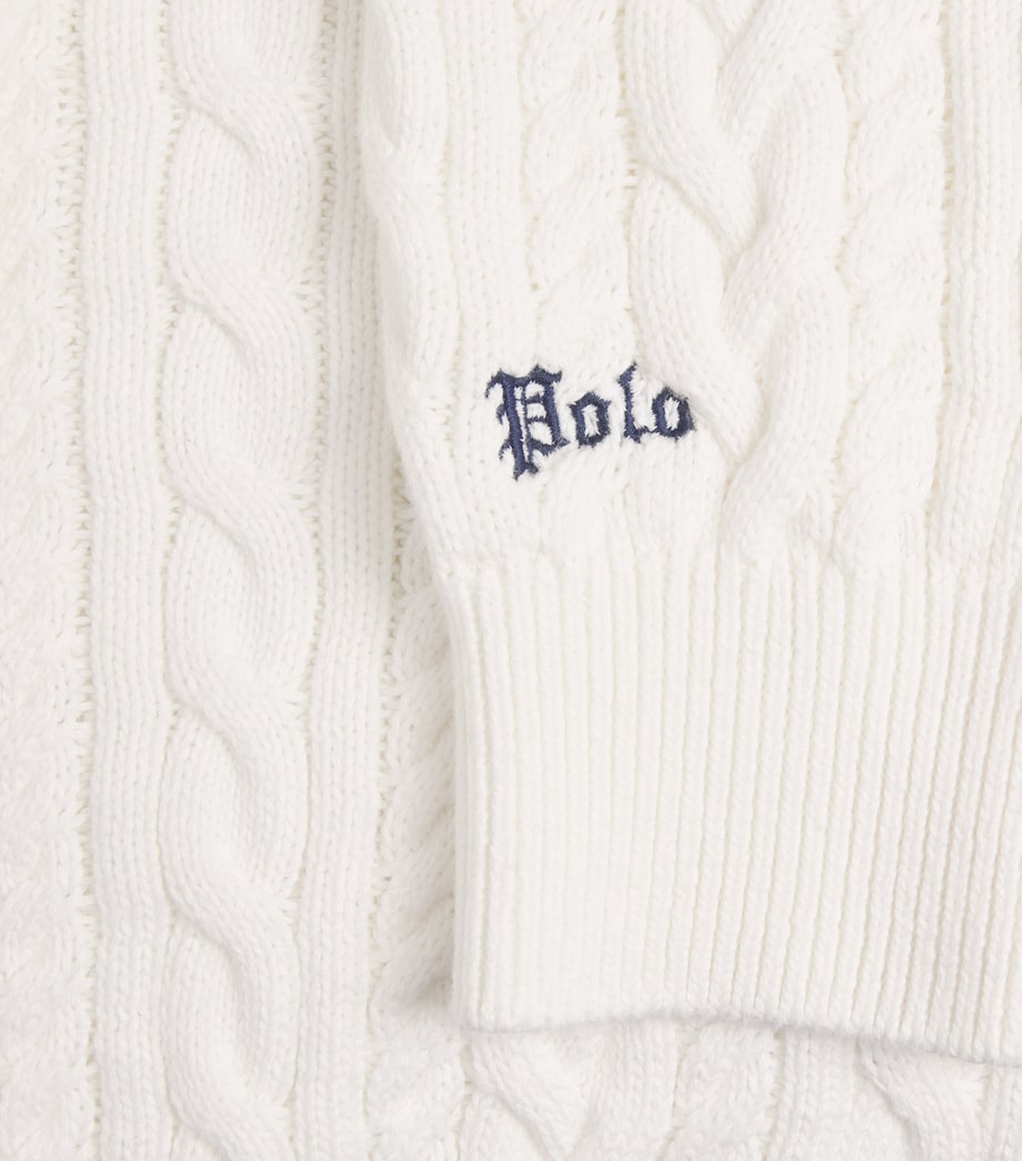 Polo Ralph Lauren Mens Cotton-Linen Cable-Knit Sweater Trophy Cream Image 6