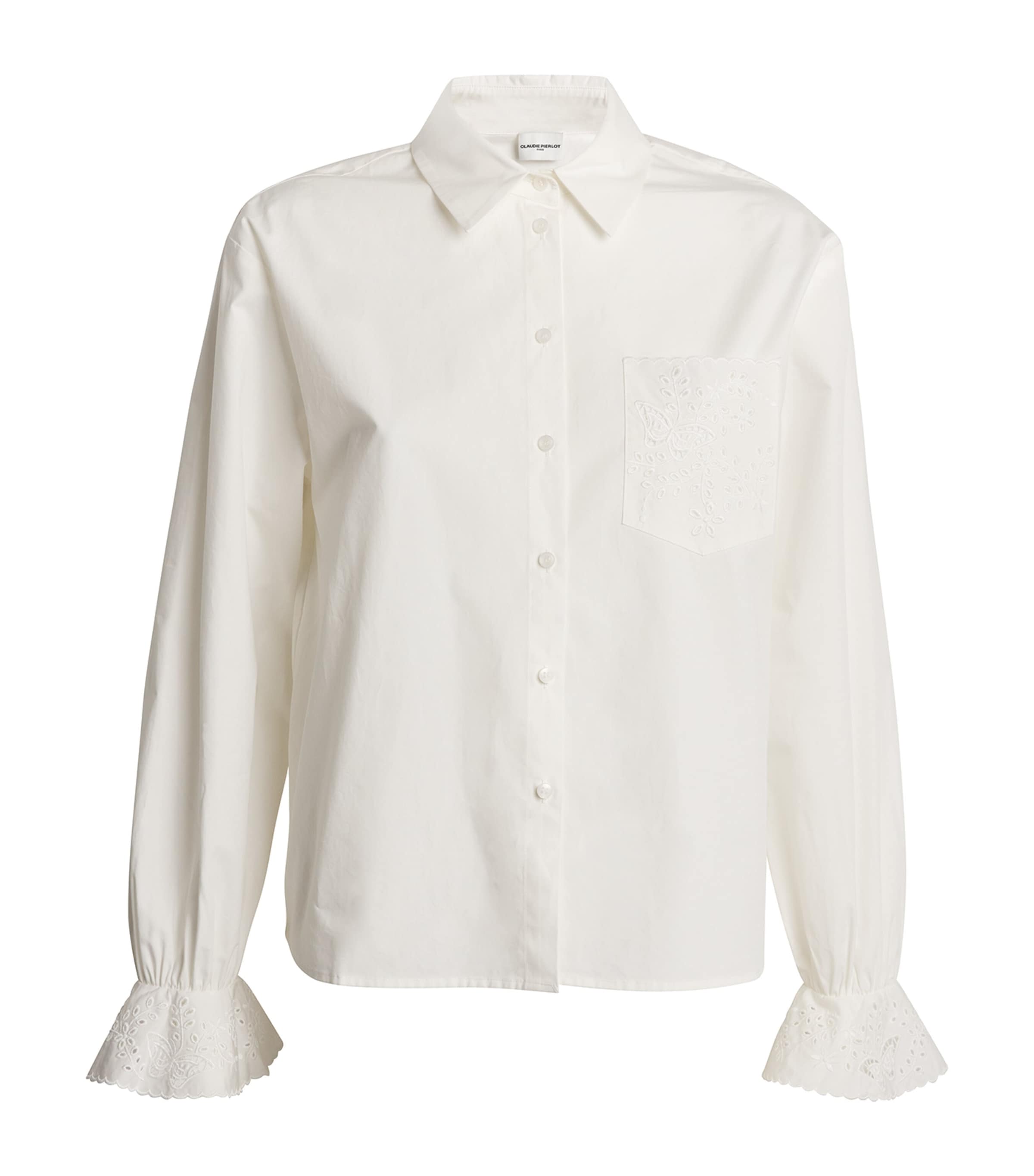 Claudie Pierlot Broderie Anglaise Shirt In White