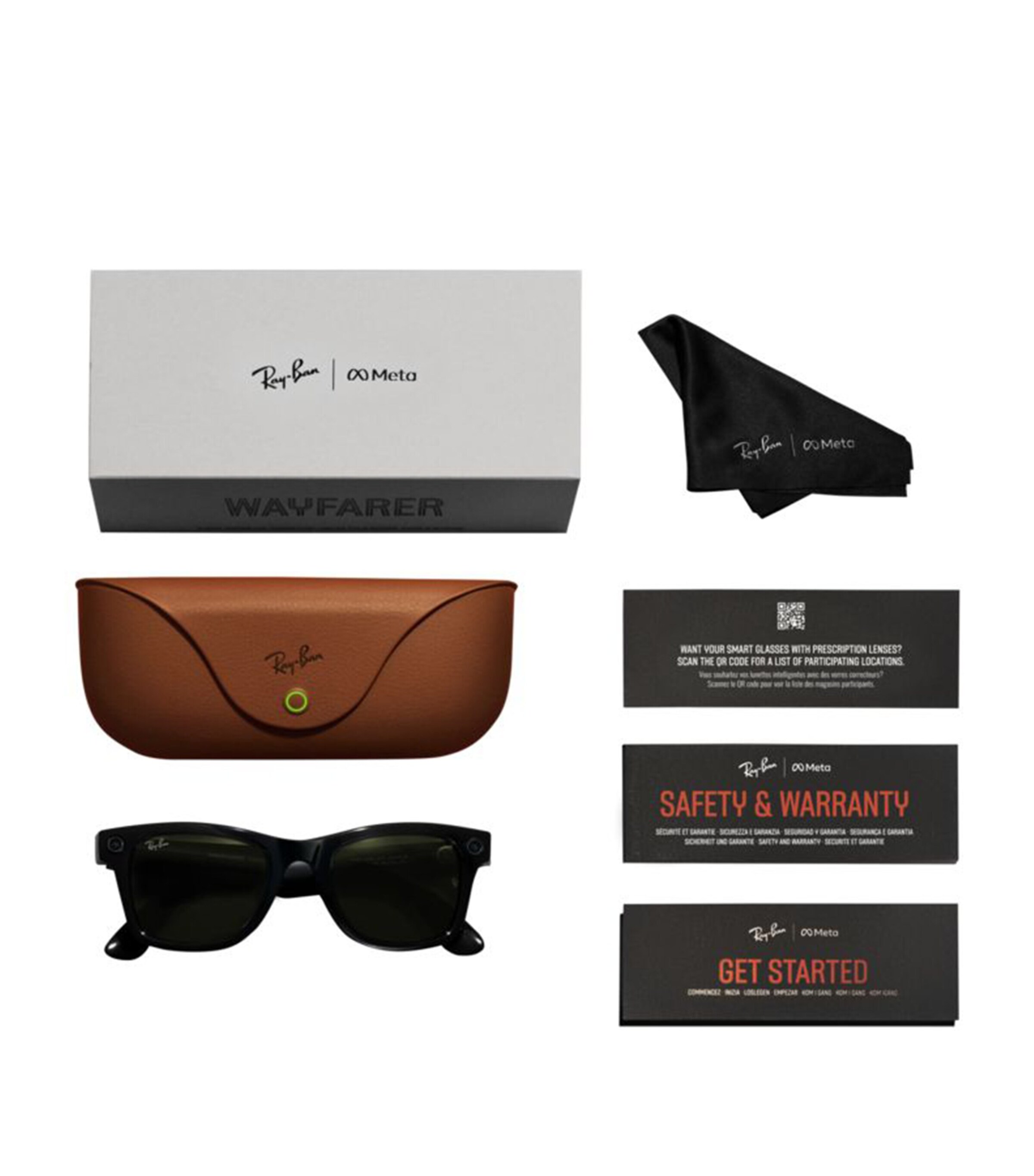 x Meta Large Smart Wayfarer Frames 601/SB Image 7