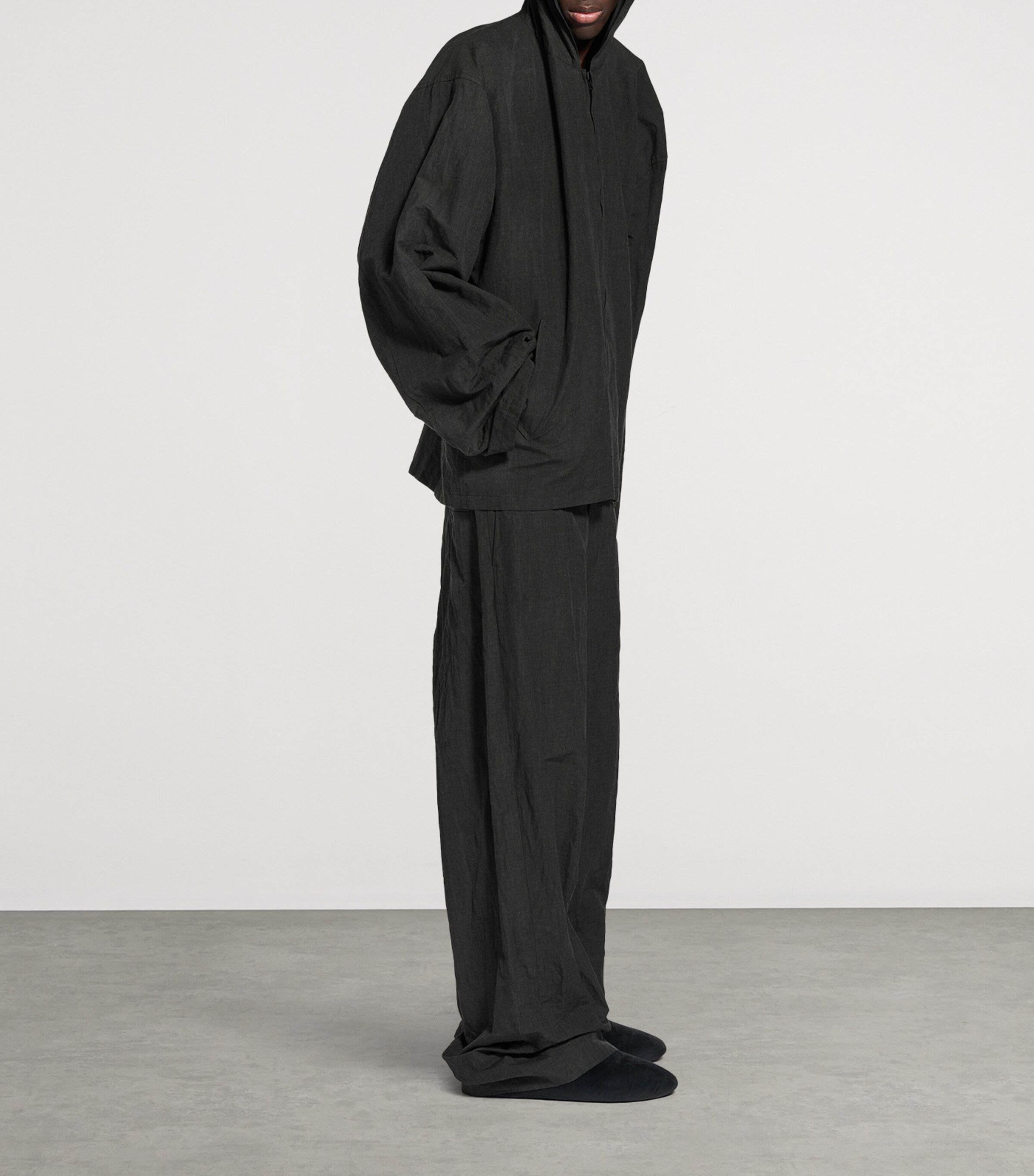 Balenciaga Hooded Zip-Up Jacket Image 6