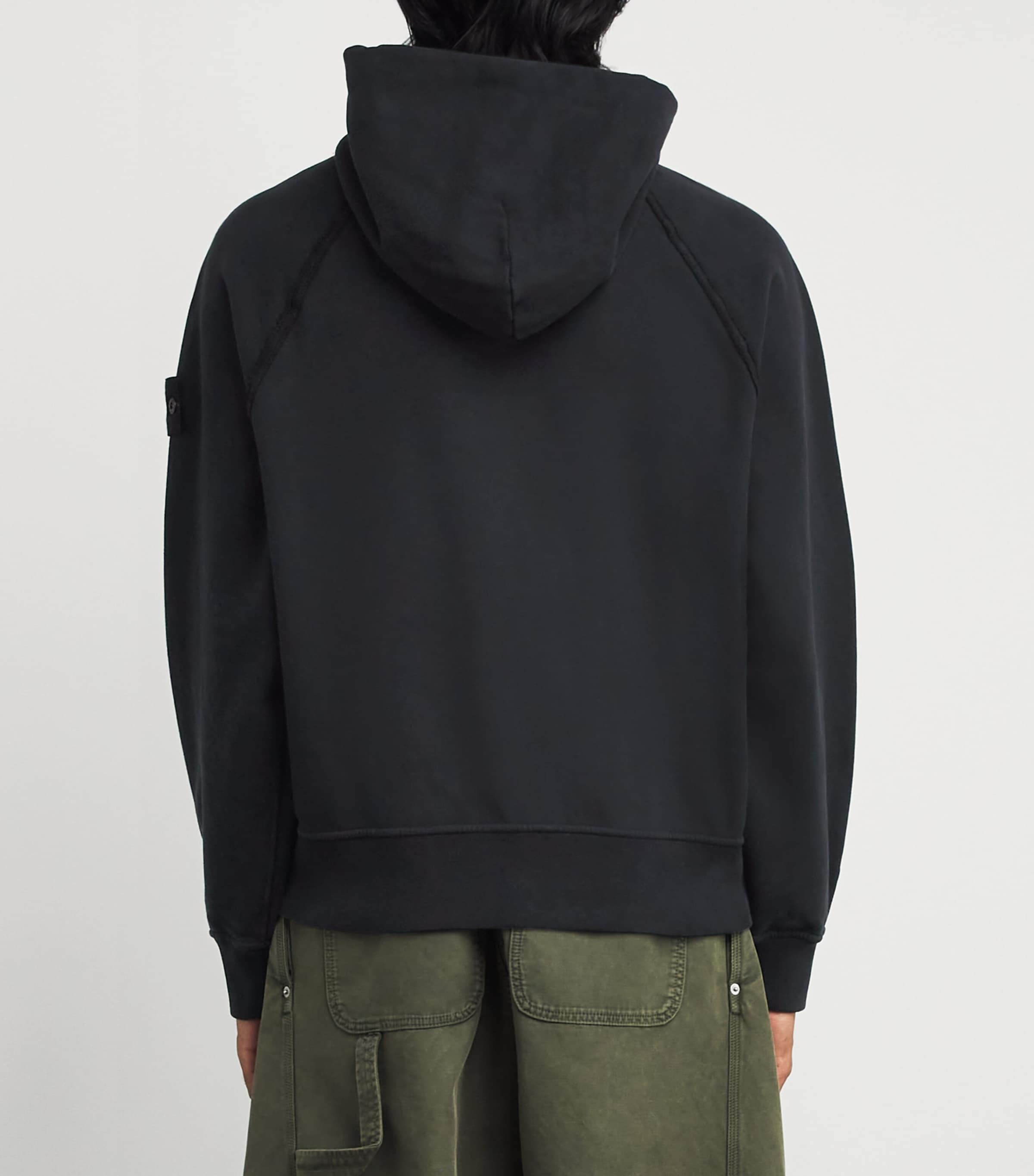 Cotton Compass Patch Hoodie V0029 Image 4