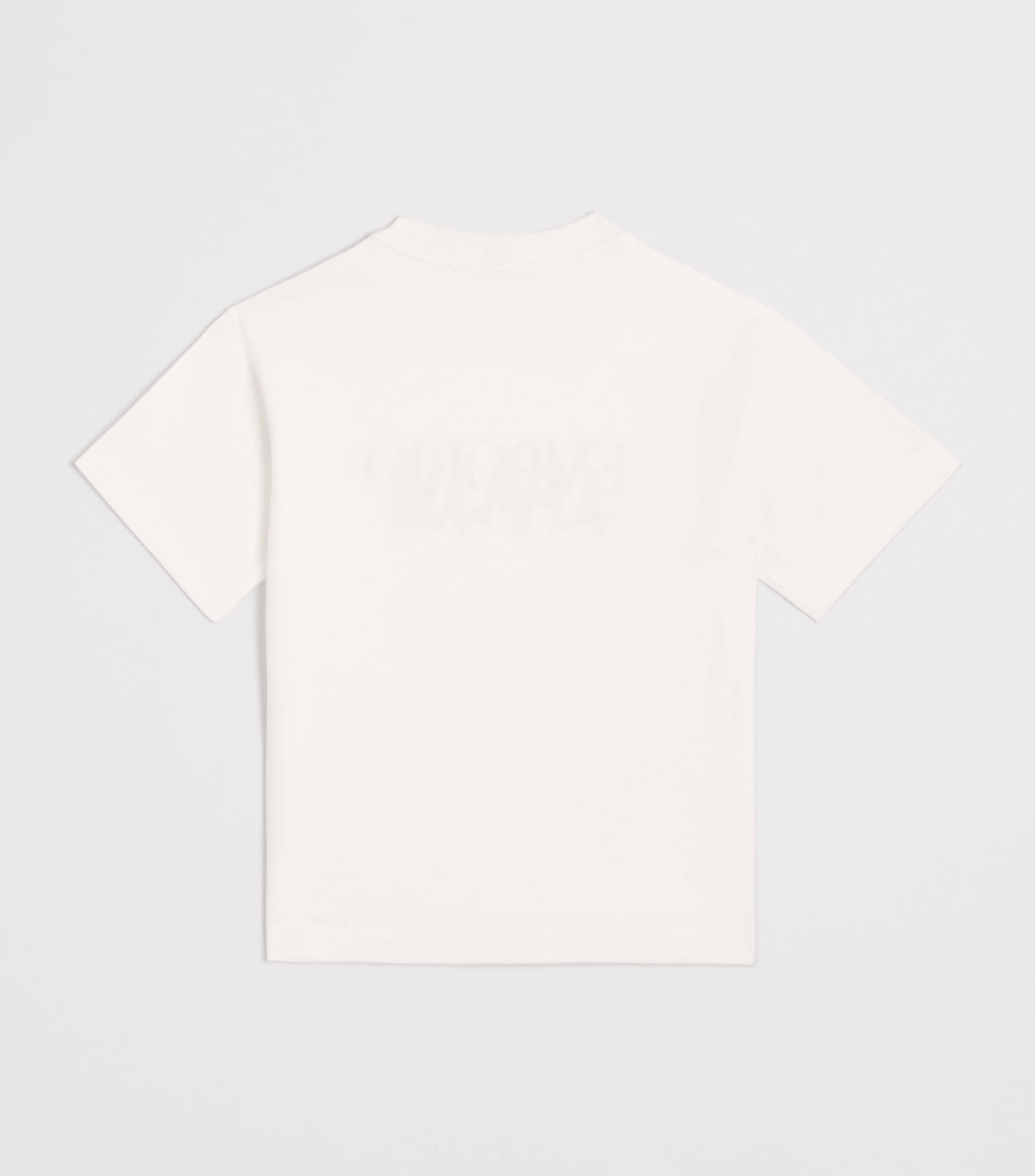 Cotton Logo Print T-Shirt (4-16 Years) U0003OFF WHITE Image 2