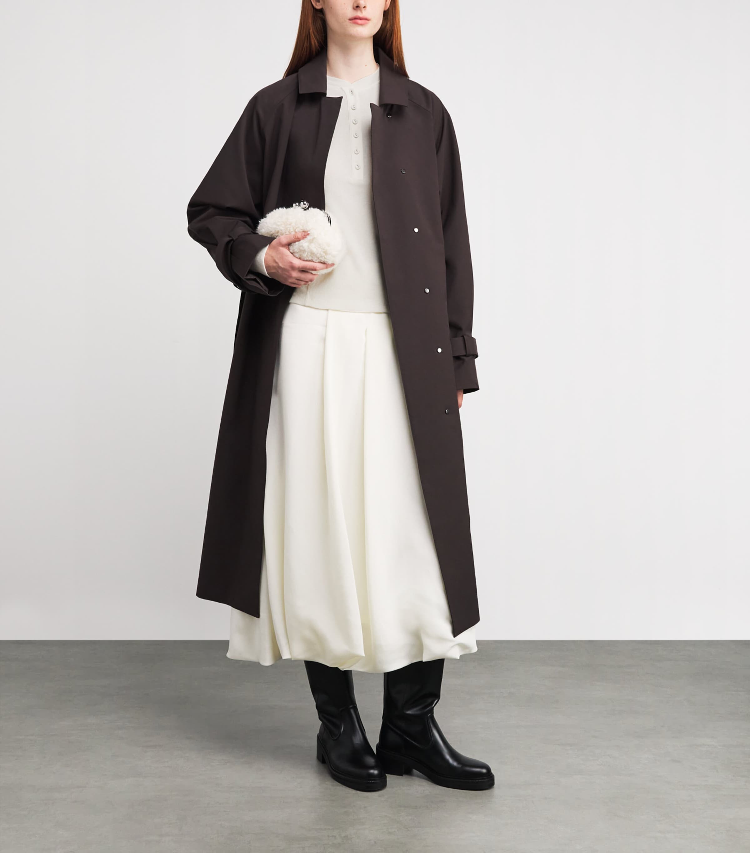 Long-Sleeve Henley Top WOOL WHITE Image 2