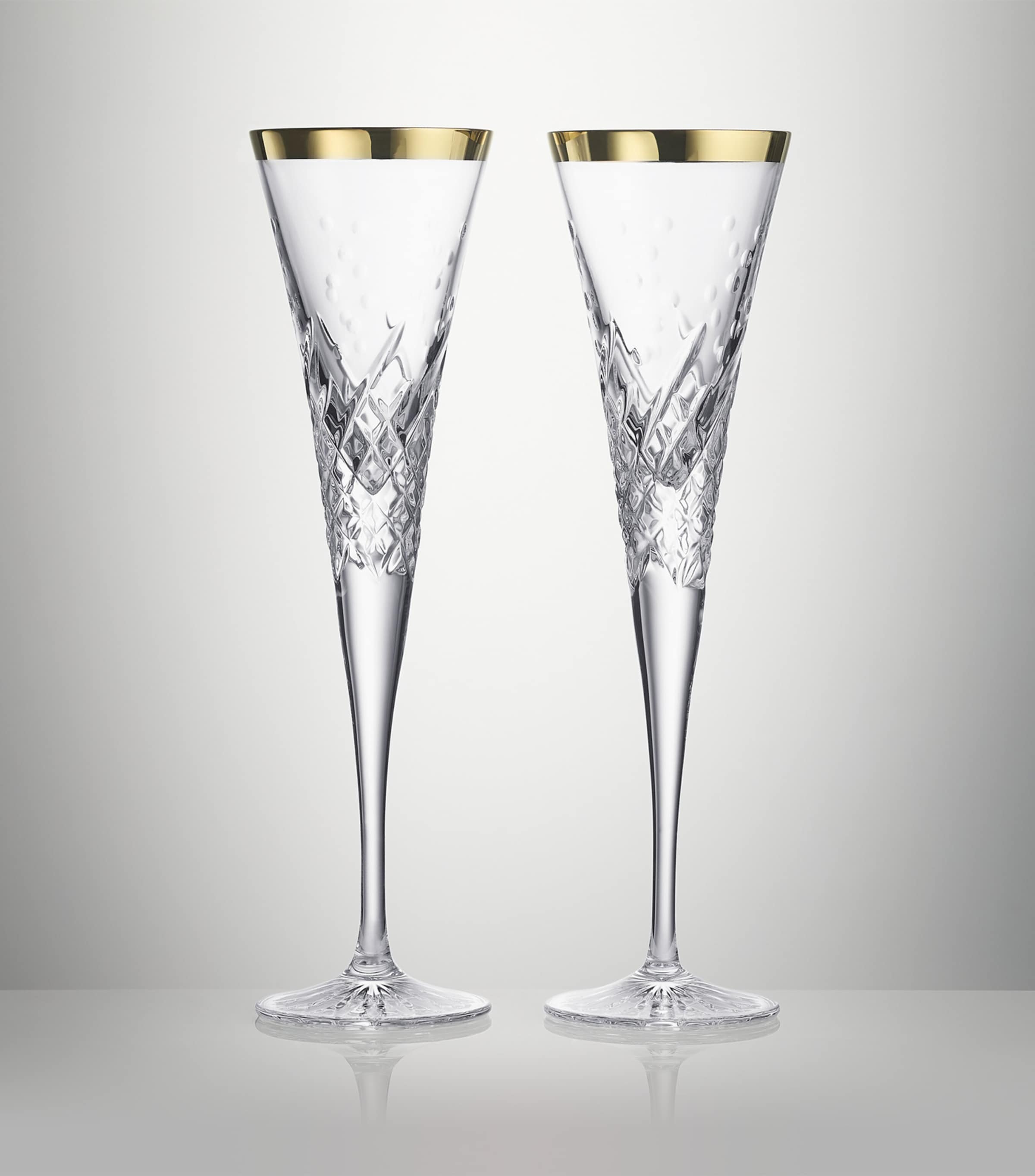Set of 2 Celebrations Toasting Flutes (185ml) CLEAR Image 3