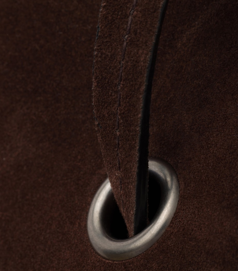 Prada Large Suede Route Shoulder Bag Brown Image 6