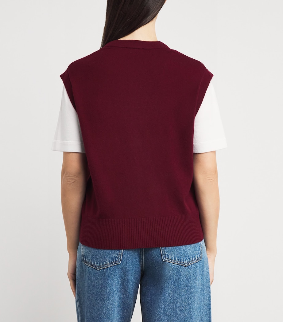 Wool-Blend Double-Layer Sweater BORDEAUX Image 4