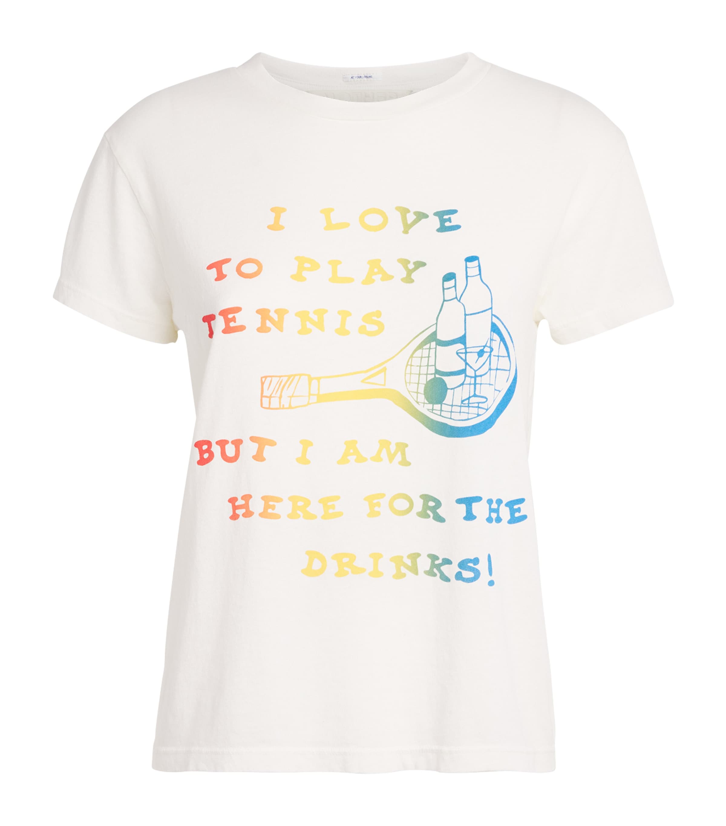MOTHER Womens Cotton The Boxy Goodie Goodie T-Shirt Ilovetoplaytennis Image 1