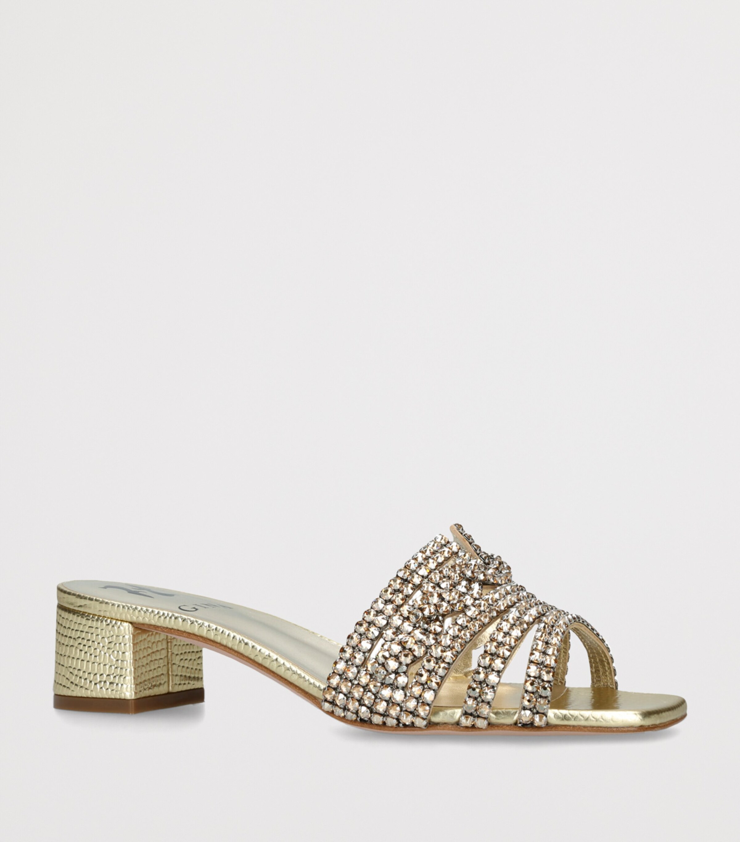 Gina Yellow Leather Oregon Heeled Sandals 35 | Harrods UK