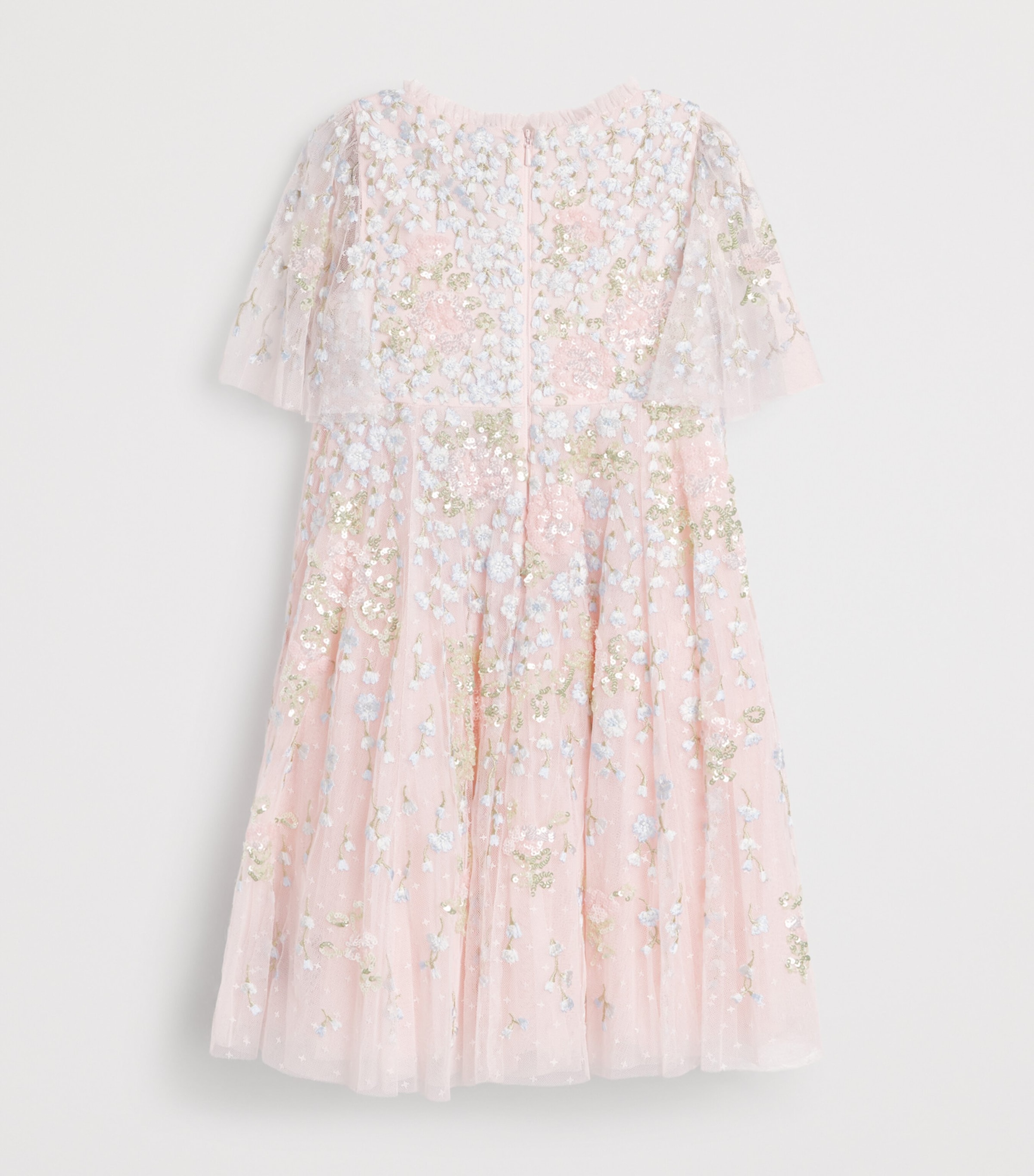 Tulle Floral Cressida Dress (4-6 Years) SHMSEASHELL/MULTI Image 2