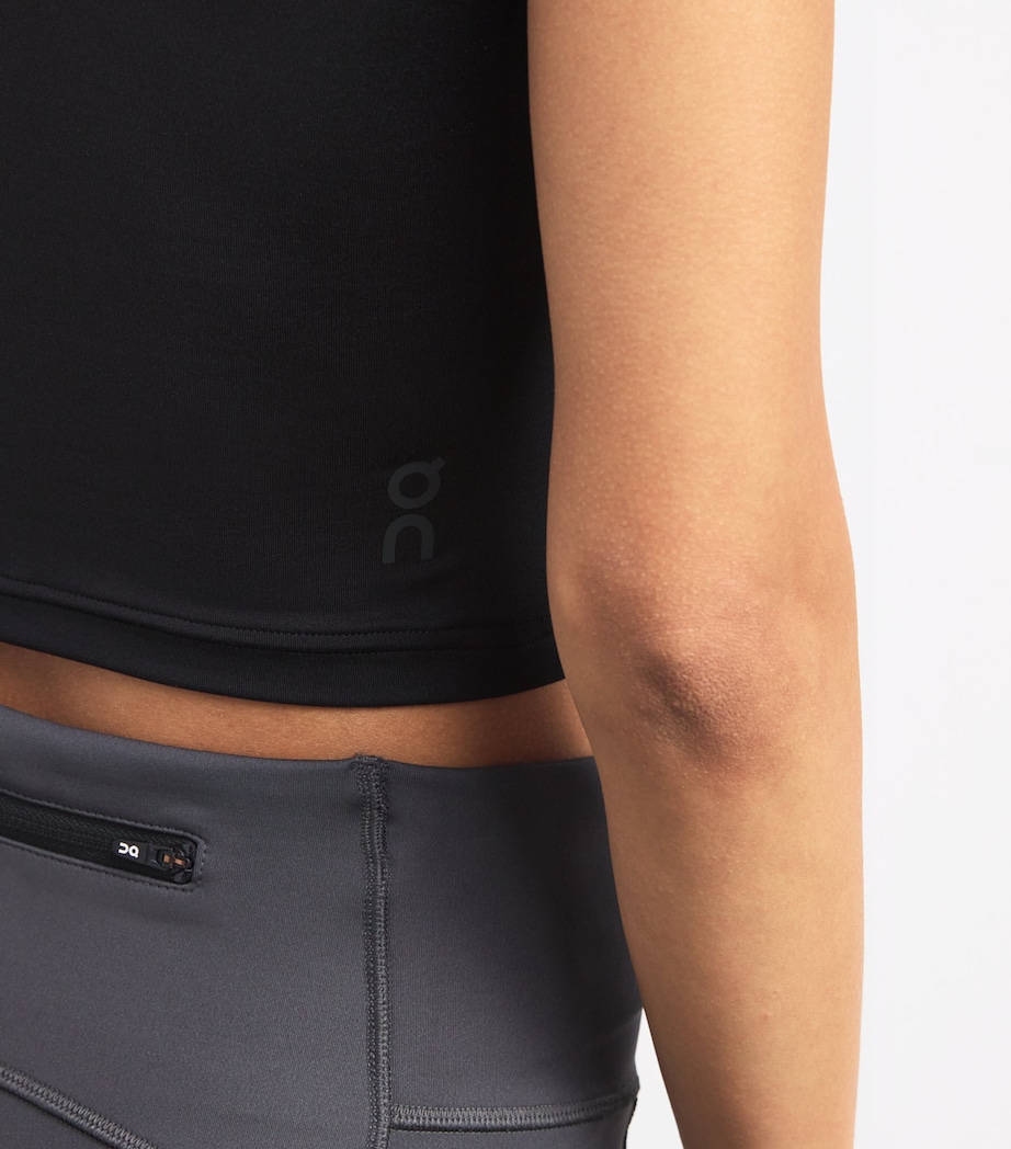 Studio Cut-Out Crop Top BLACK Image 6