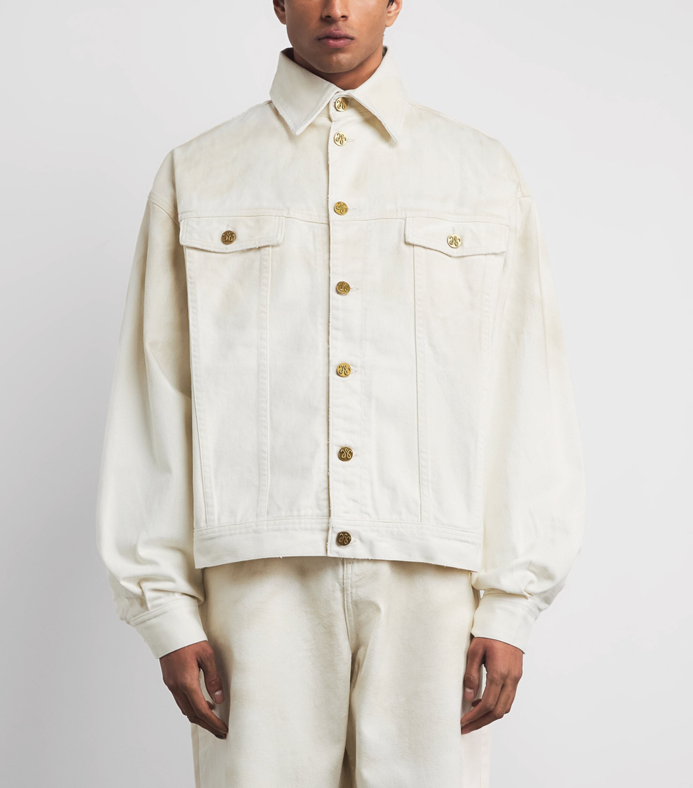 Willy Chavarria Mens Chachi Denim Jacket Masa Image 4