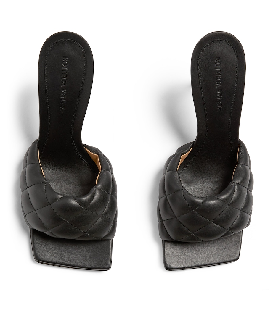 Leather Padded Mules 90 NERO/NERO Image 3