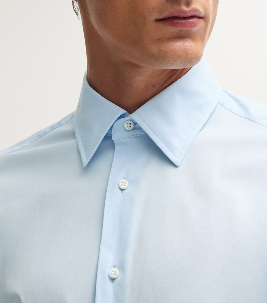 Stretch-Cotton Slim Shirt 455 Image 5