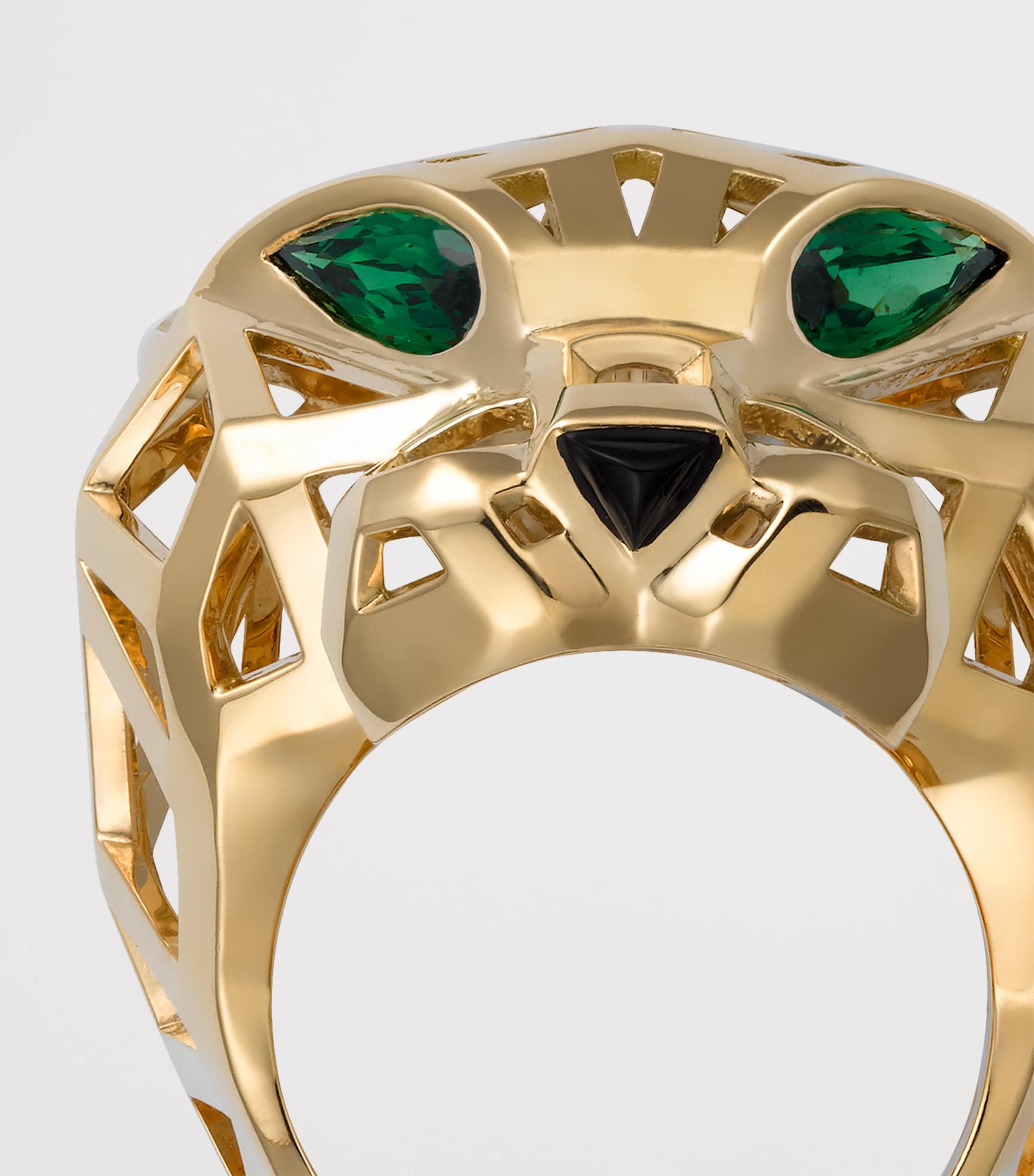 Cartier Yellow Gold, Tsavorite Garnet and Onyx Panthère de Cartier Ring Yellow Gold Image 5