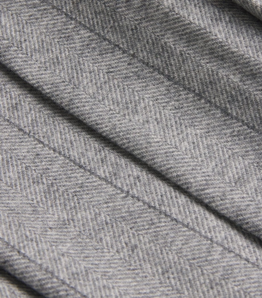 Wool-Blend Pleated Mini Skirt GREY Image 5