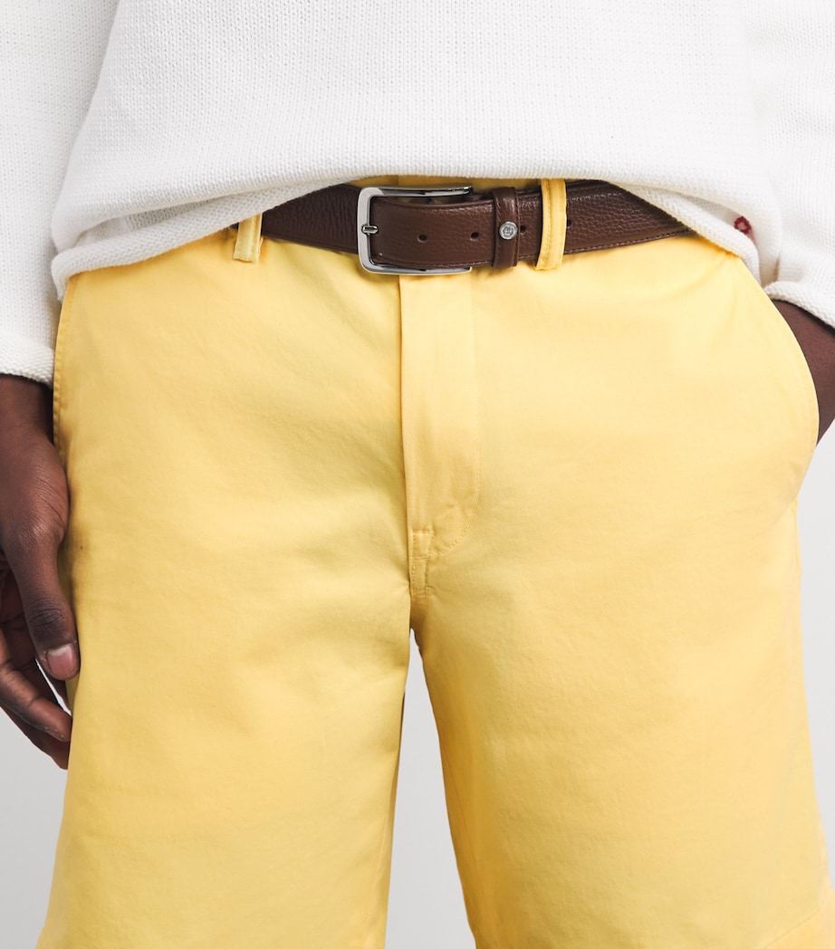 Polo Ralph Lauren Mens Stretch-Cotton Bedford Shorts Corn Yellow Image 3