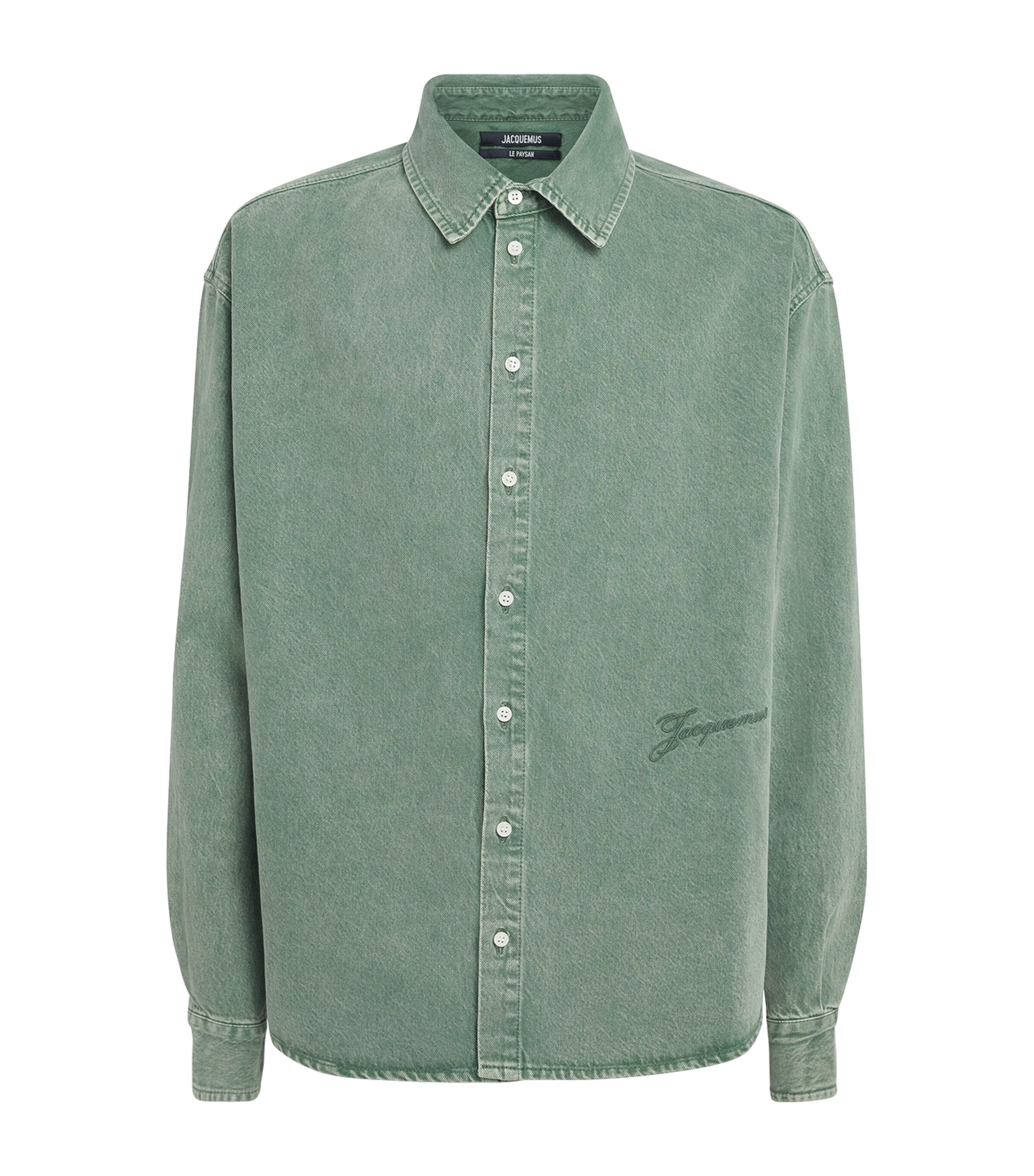 Jacquemus Mens Denim Simon Shirt Green Image 1