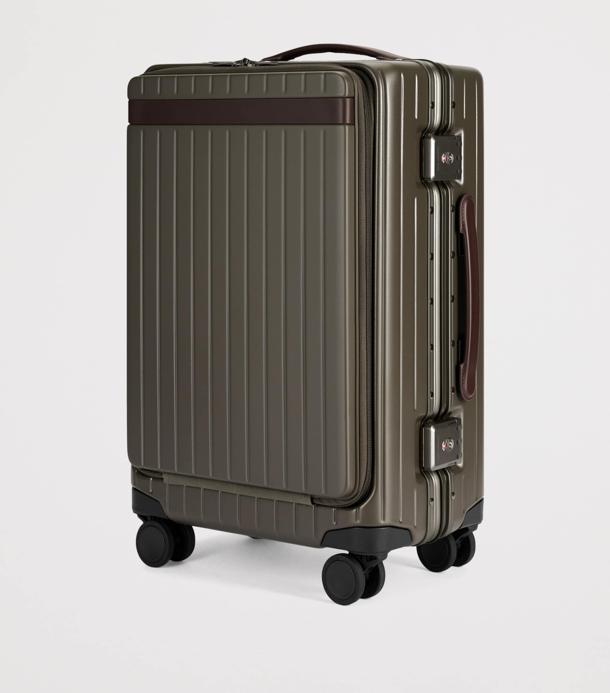 Carl Friedrik The Carry-On X Suitcase (55cm) Olive Image 5