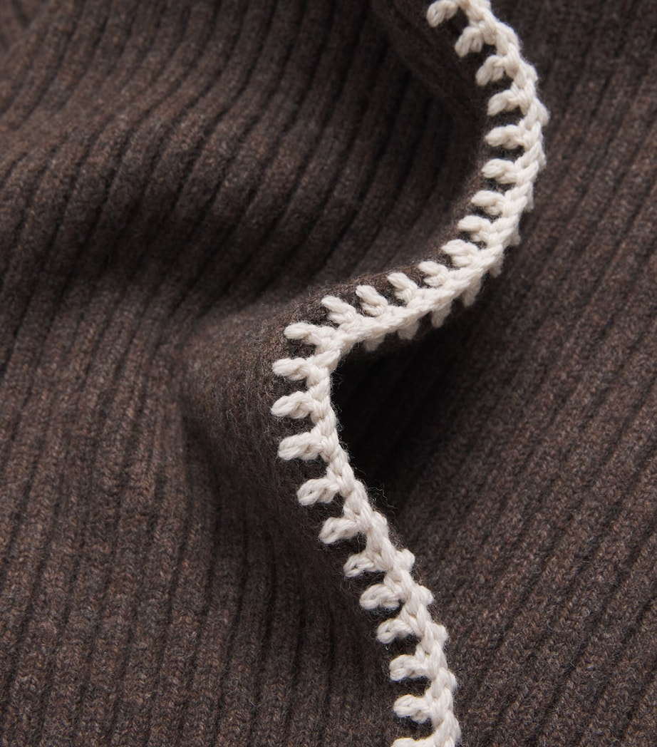 Wool Ingrid Rollneck Sweater BROWN Image 5