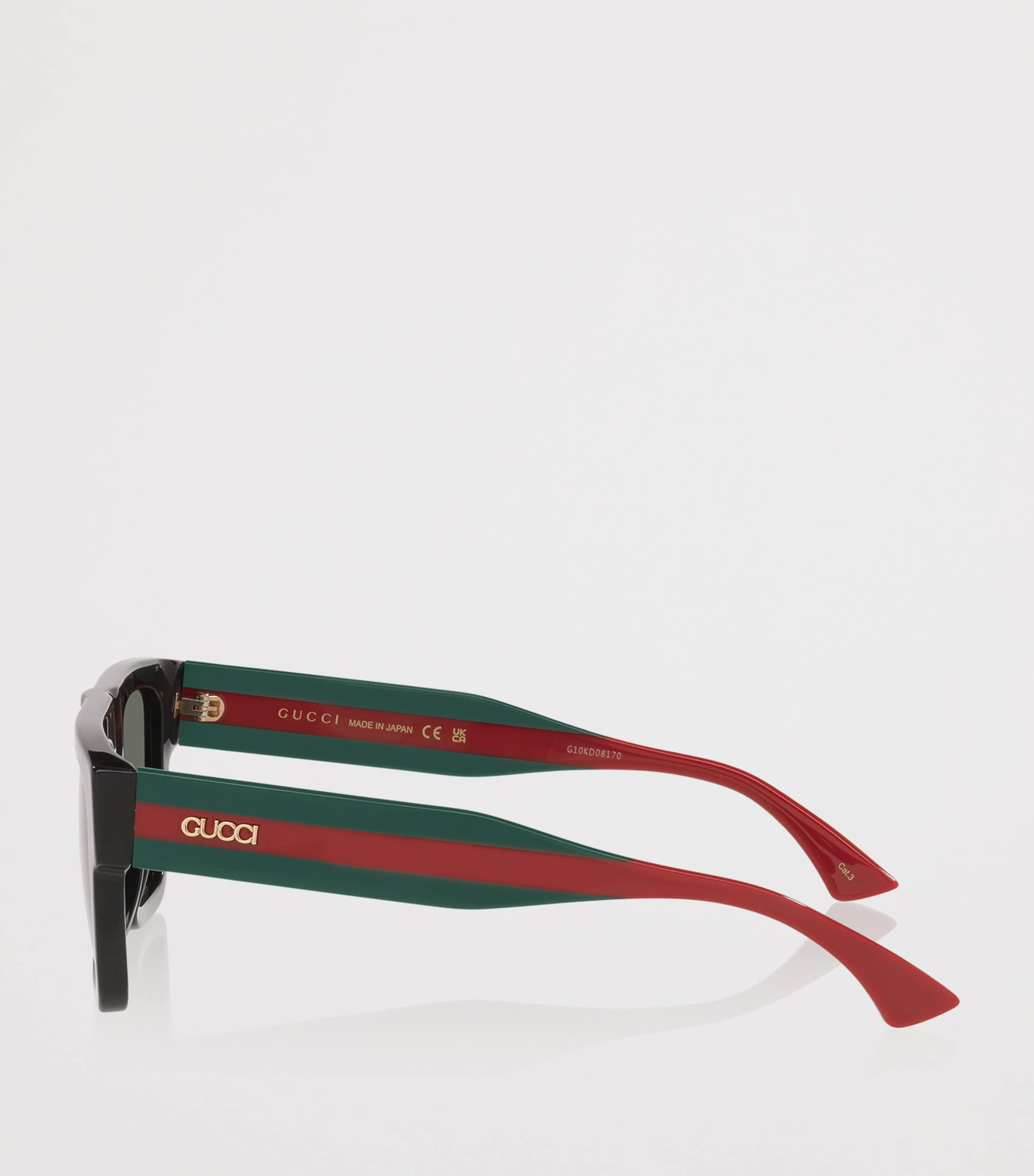 Gucci Acetate Rectangle Sunglasses Image 3