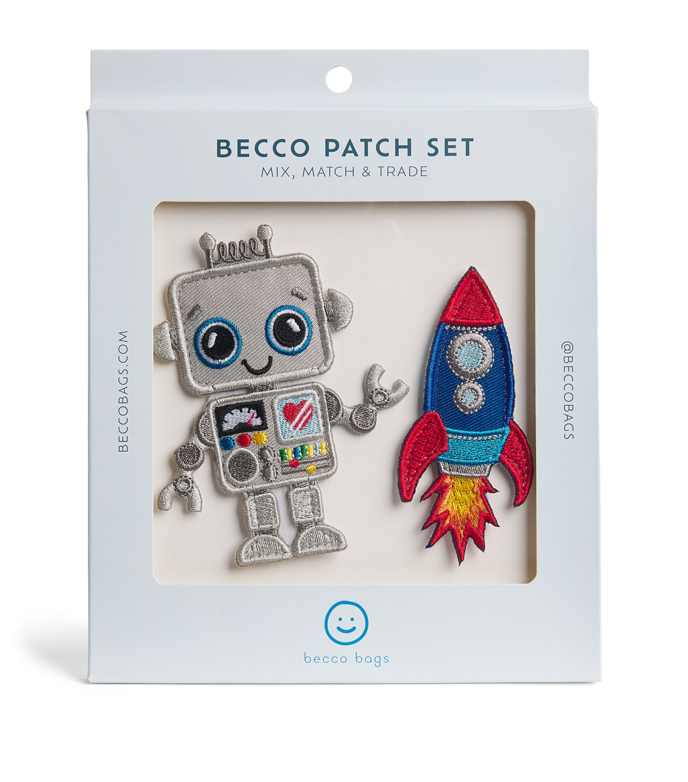 BECCO BAGS Robot and Rocket Patch Set Image 1