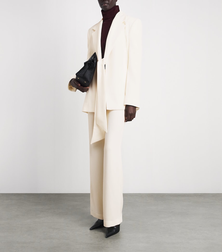 CAMILLA AND MARC Womens Draped Darien Blazer Mcrm Cream Image 2