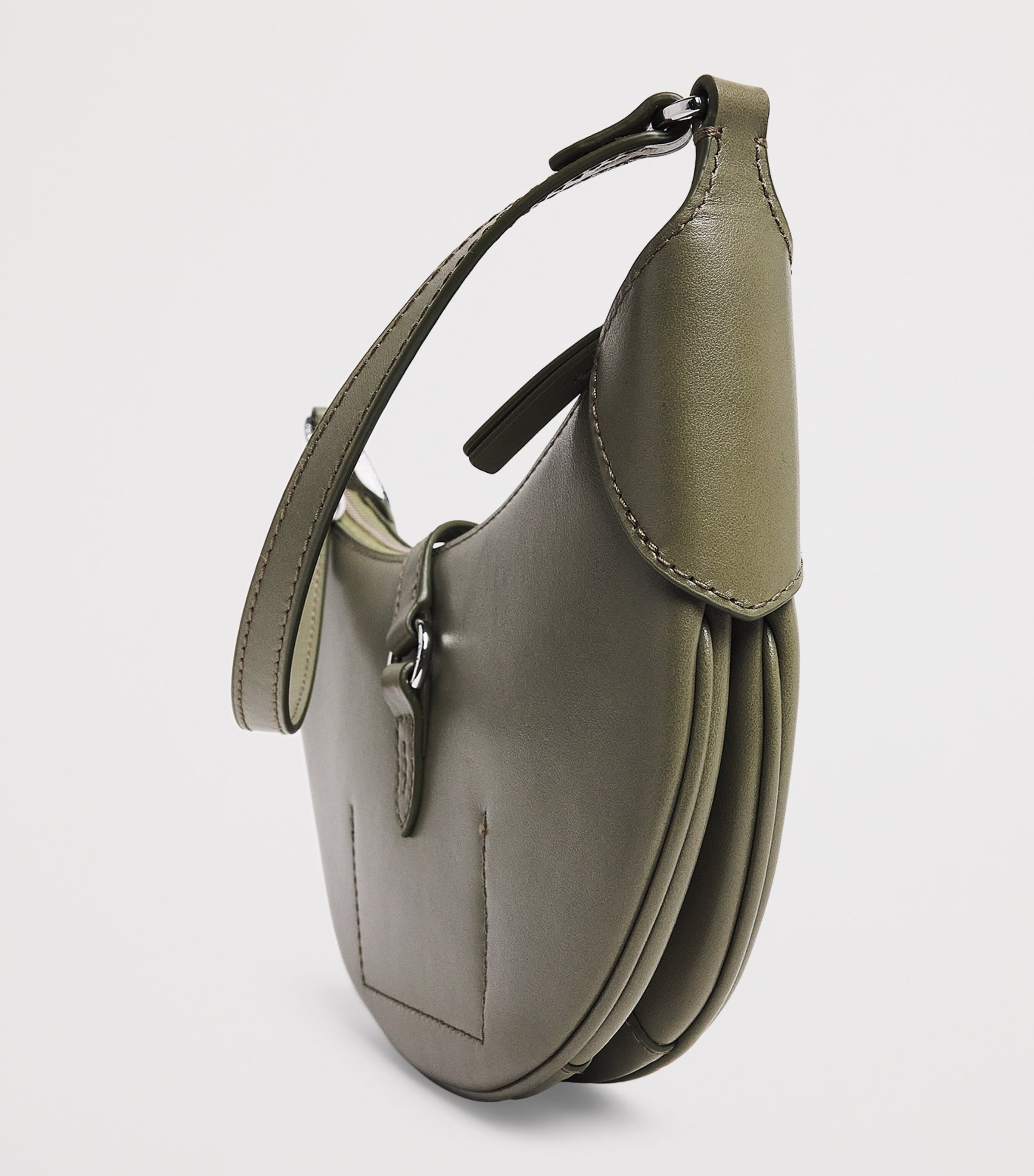 Mini Leather ID Shoulder Bag BASIL Image 6