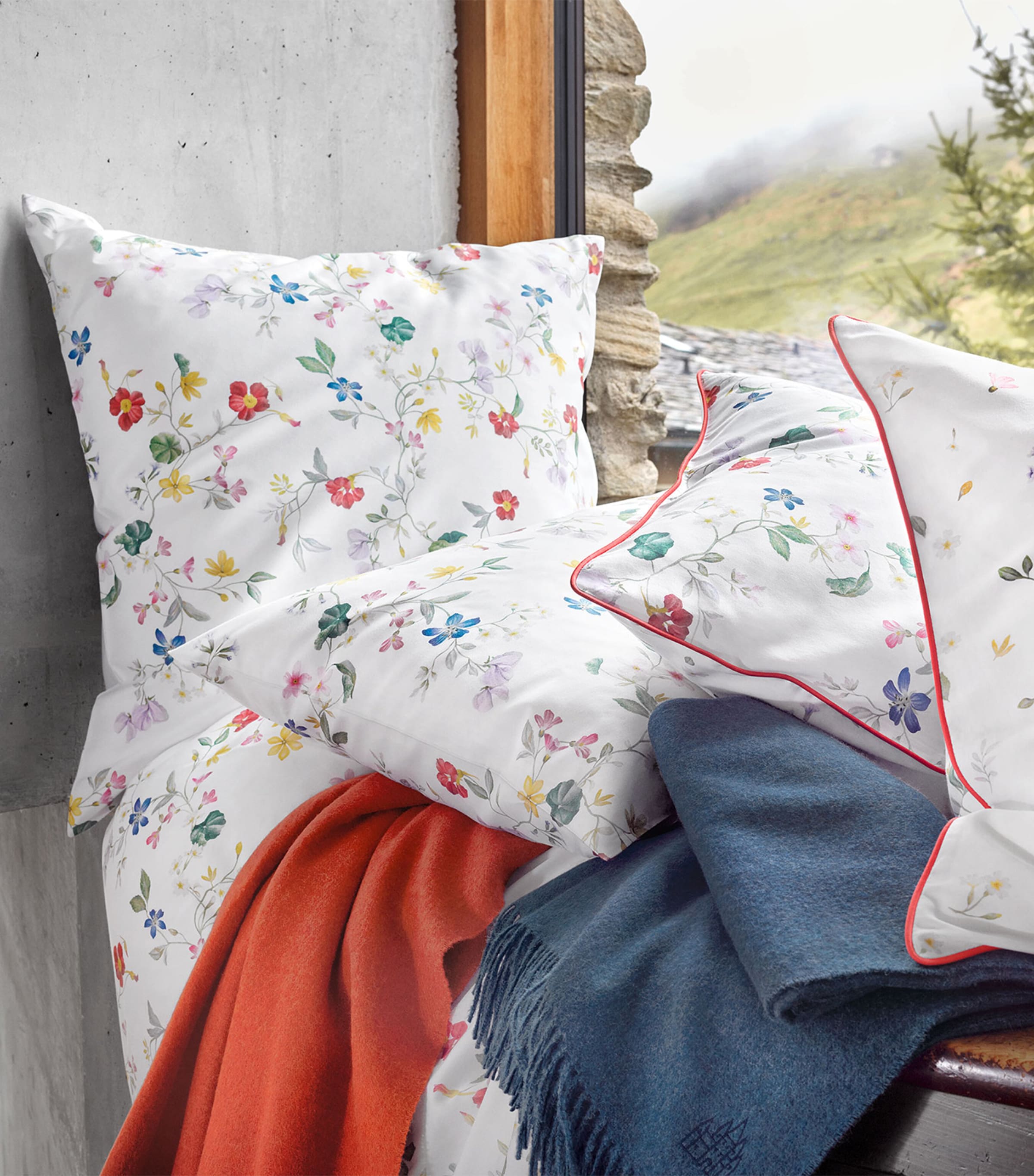 Schlossberg Elle Noblesse Super King Duvet Cover (260cm x 220cm) Blanc Image 3