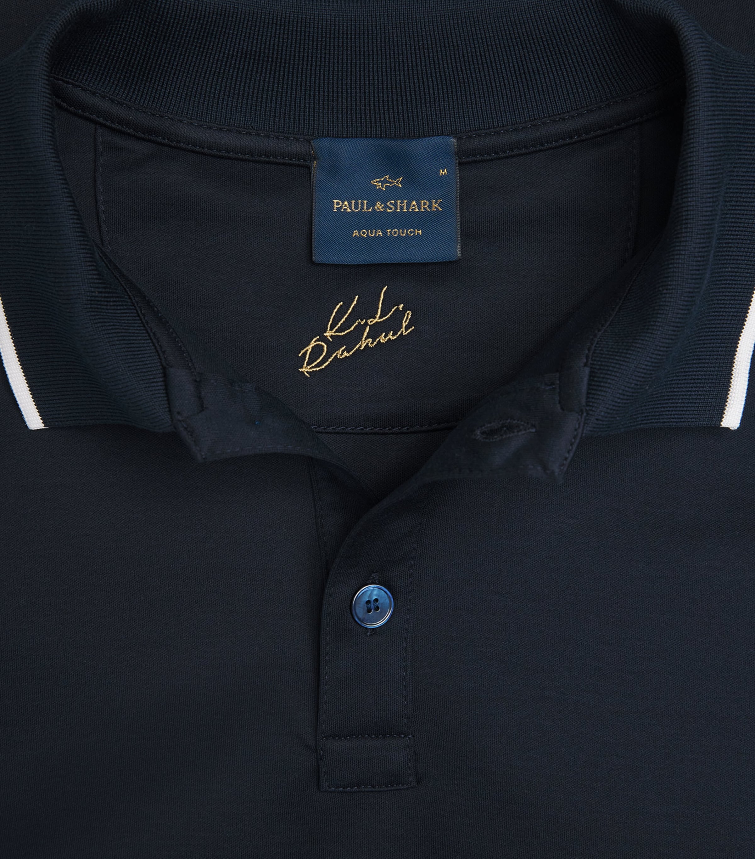 Aqua Touch Cotton Interlock Polo Shirt 013 BLUE Image 5