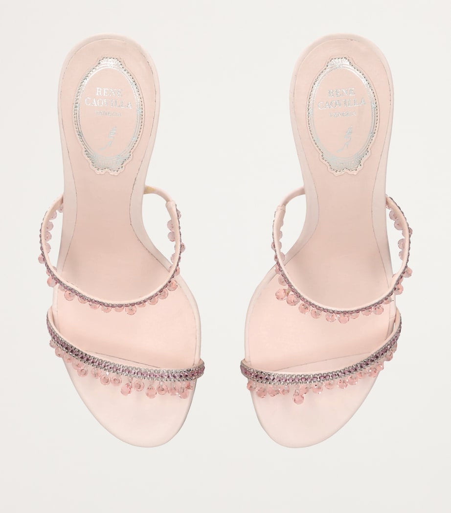 Embellished Chandelier Mules 80 PALE PINK Image 4