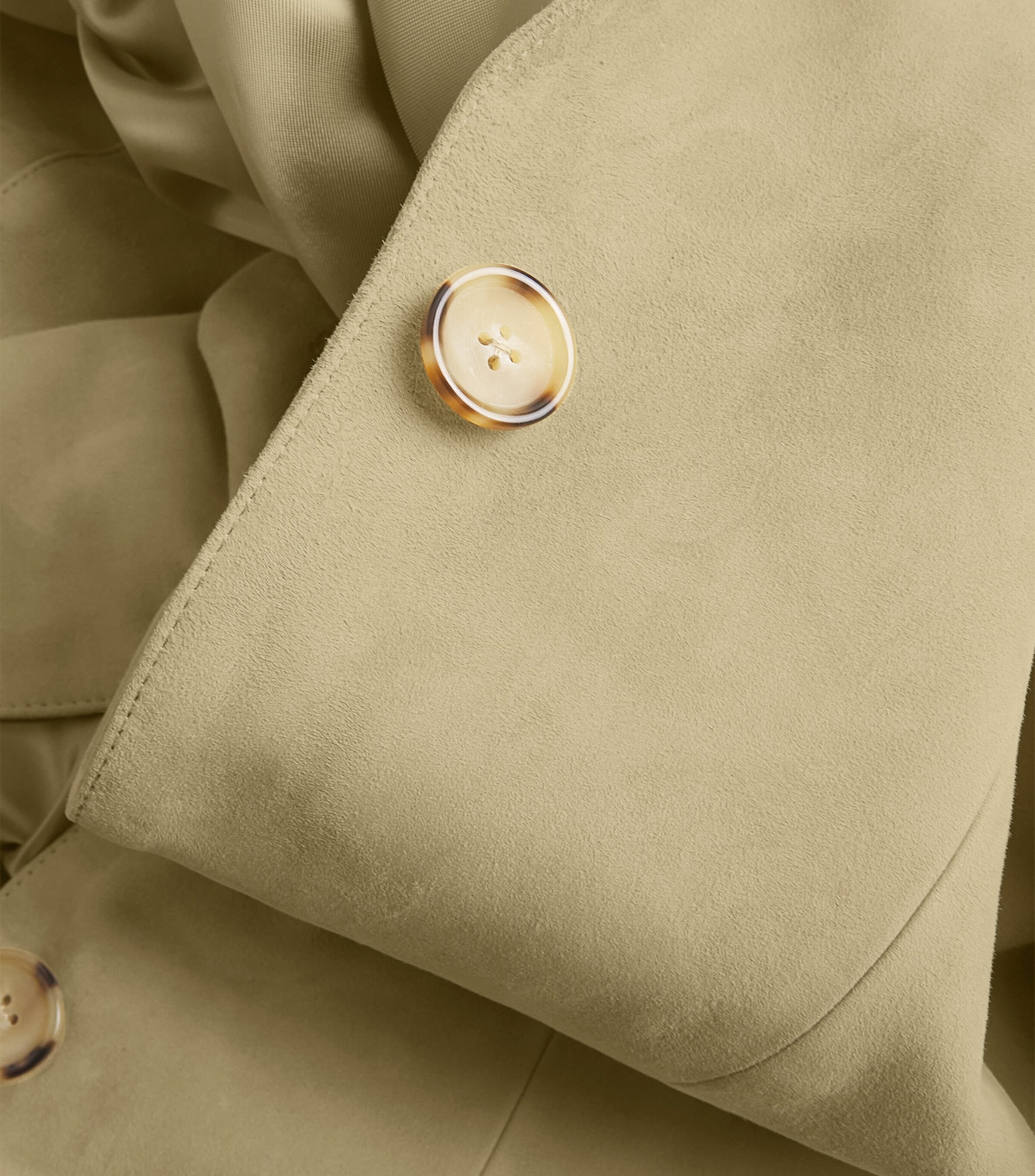 Toteme Womens Suede Cinched Coat Desert Image 5