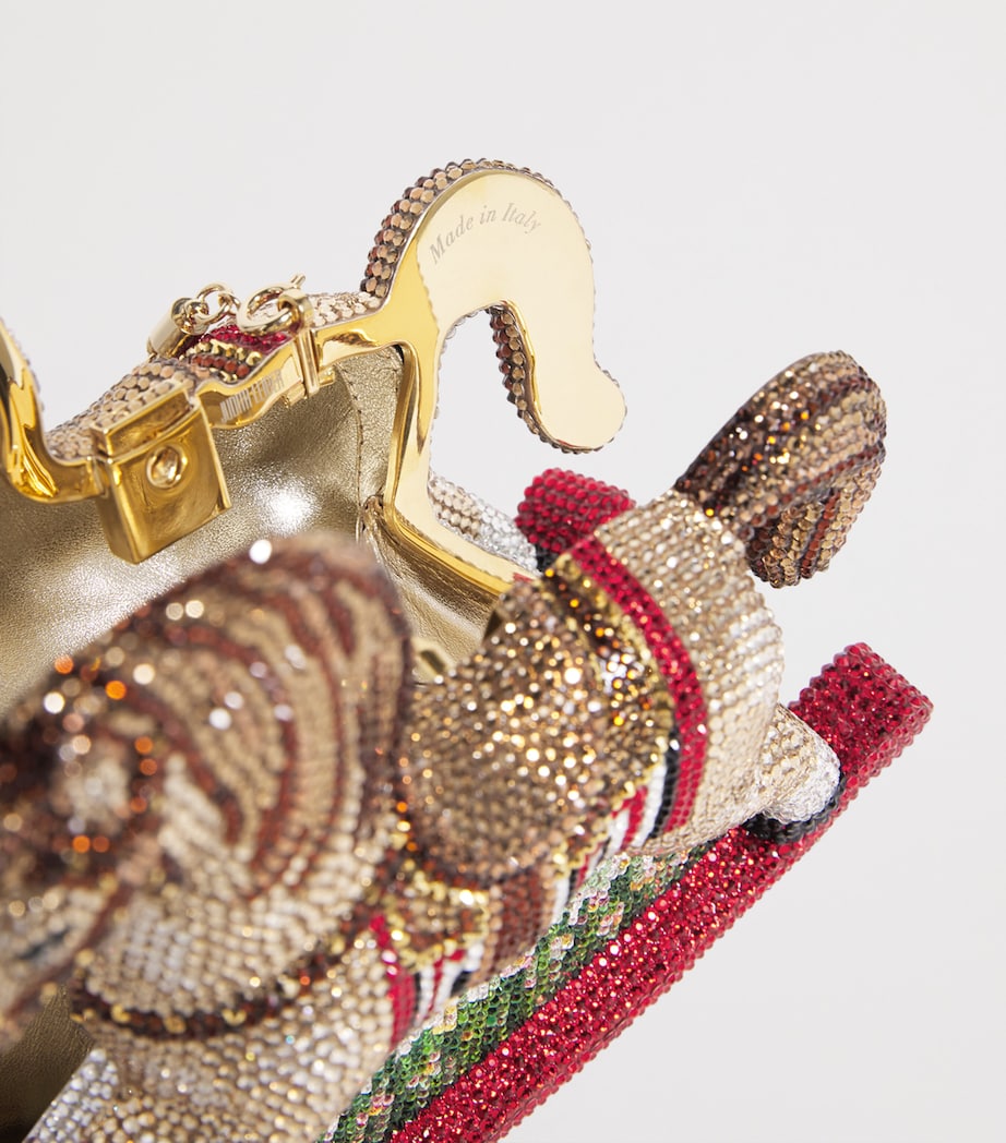 Crystal Rocking Horse Jessie Clutch Bag CPRMT PROSECCO MULTI Image 4
