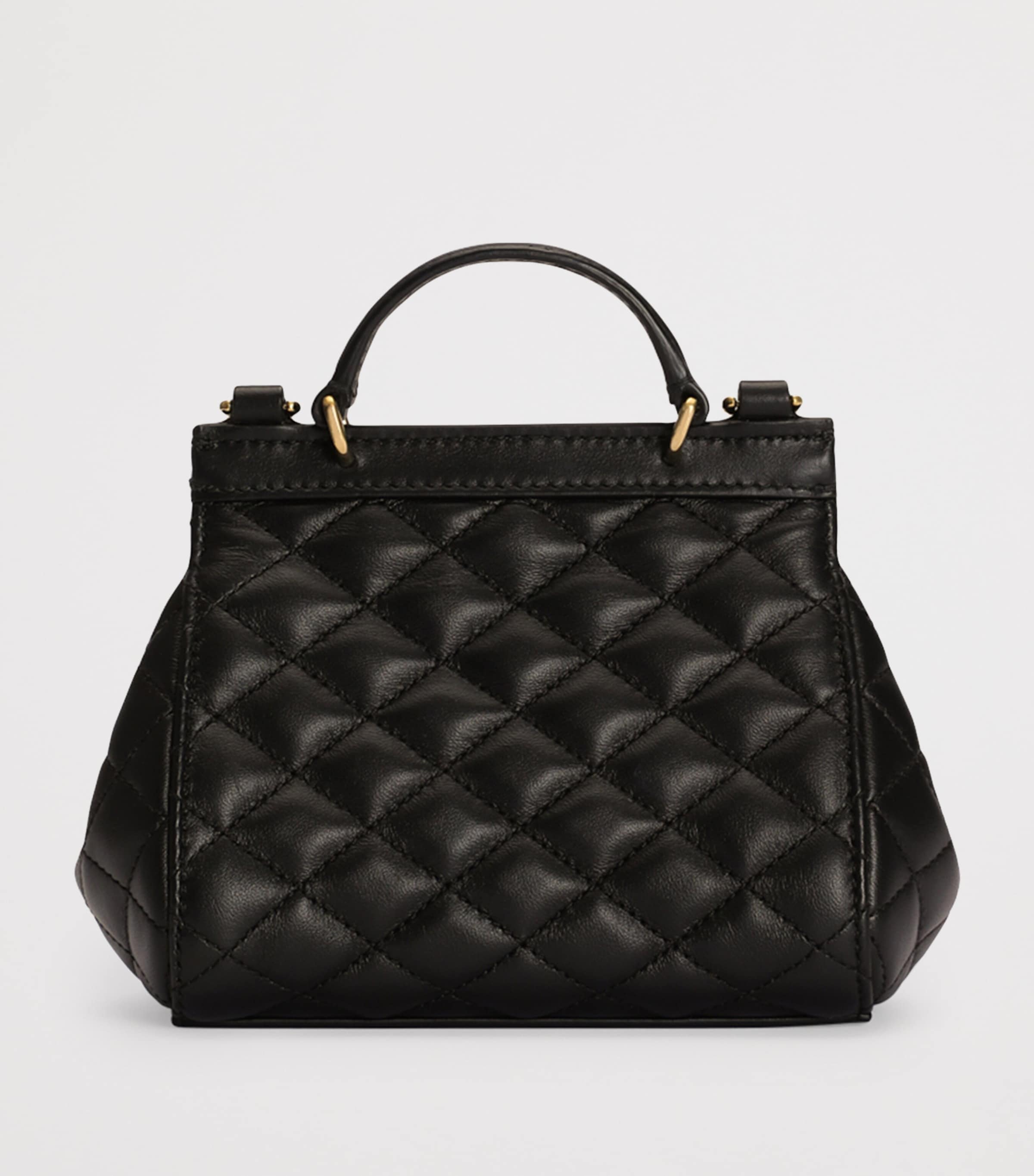 Dolce&Gabbana Kids Nappa Leather Quilted Sicily Shoulder Bag — photo 3