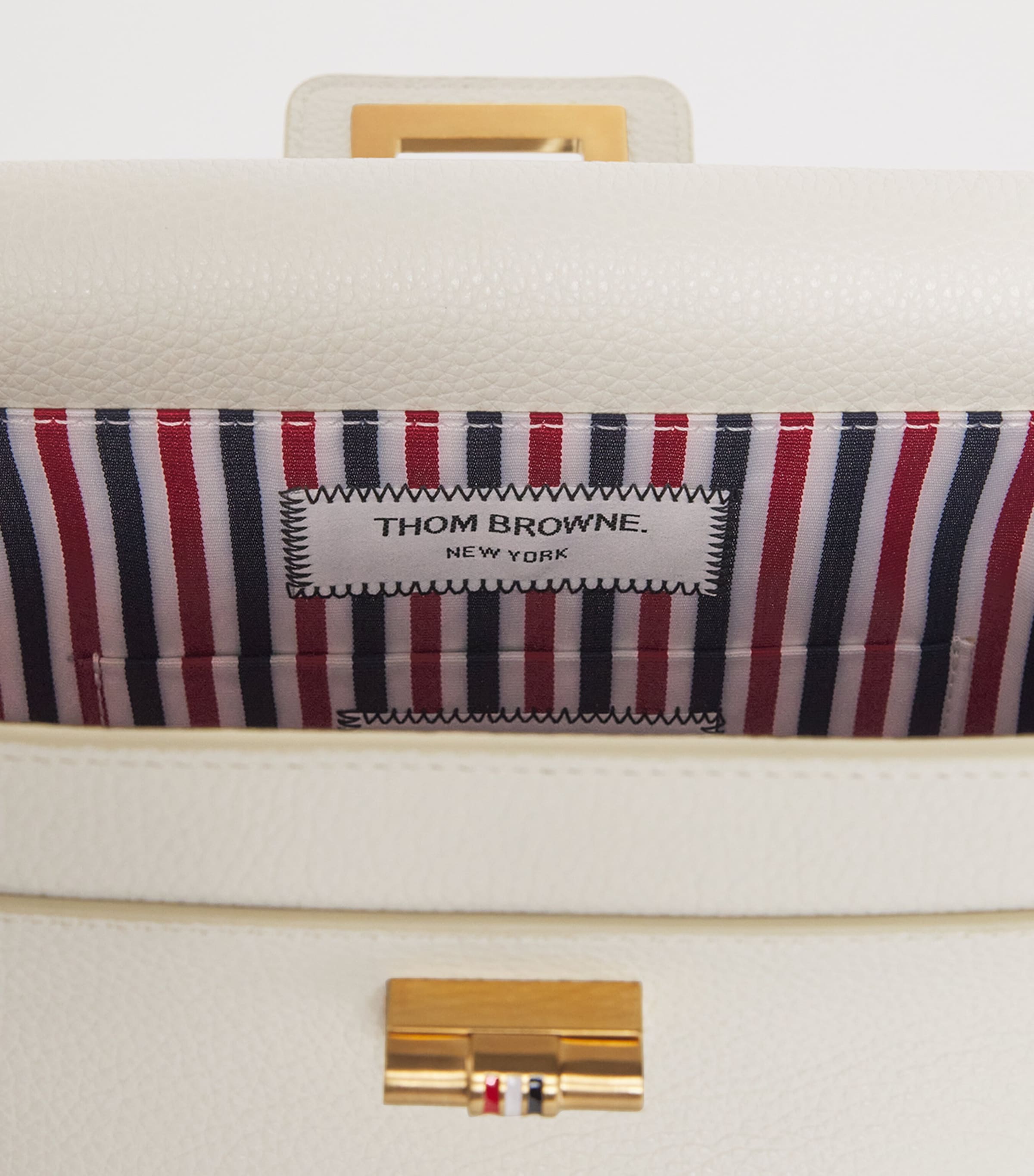 Pebble Leather Box Bag OFF WHITE Image 5