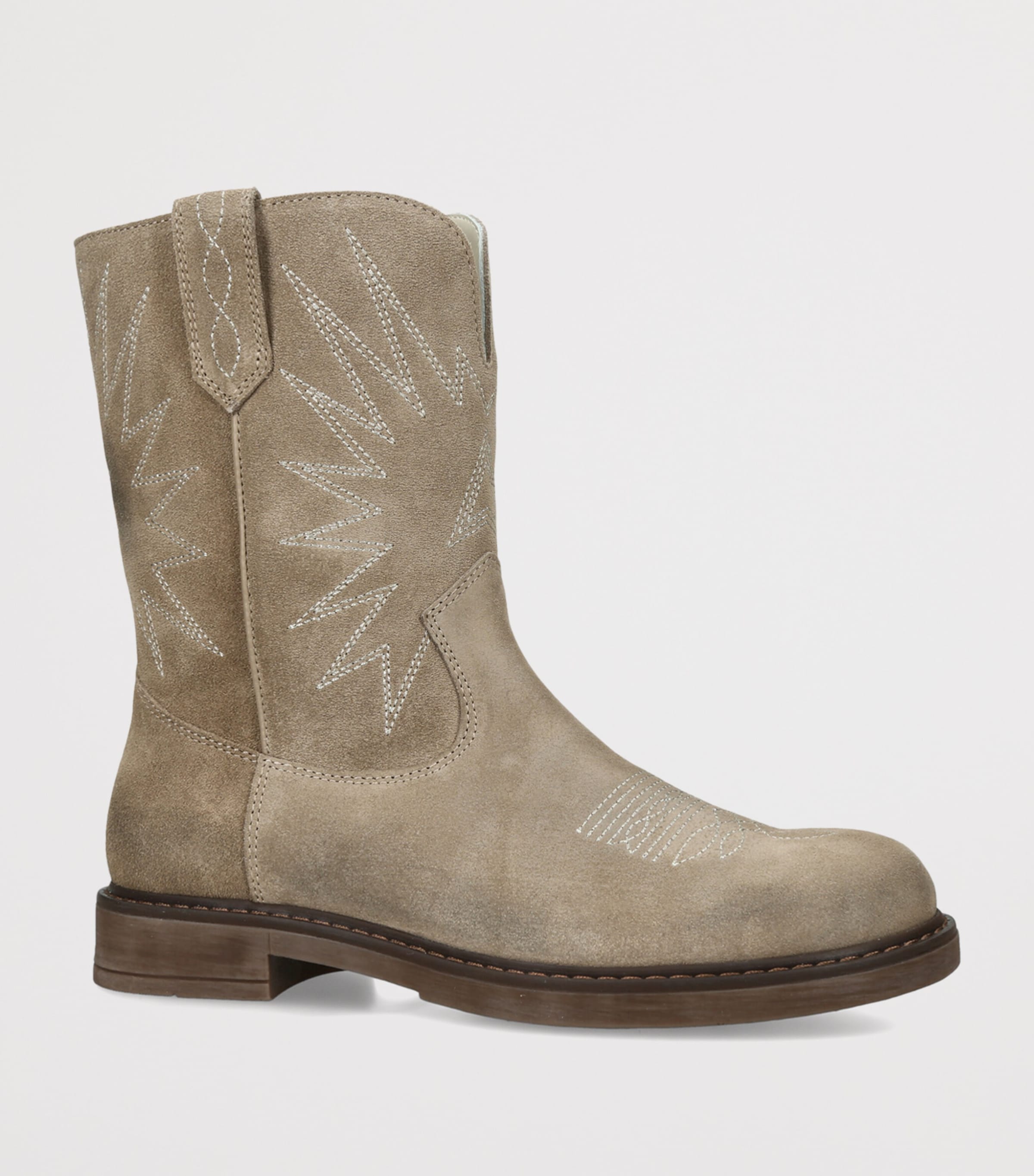 Golden Goose Suede Wish Star Ankle Boots Beige Image 2