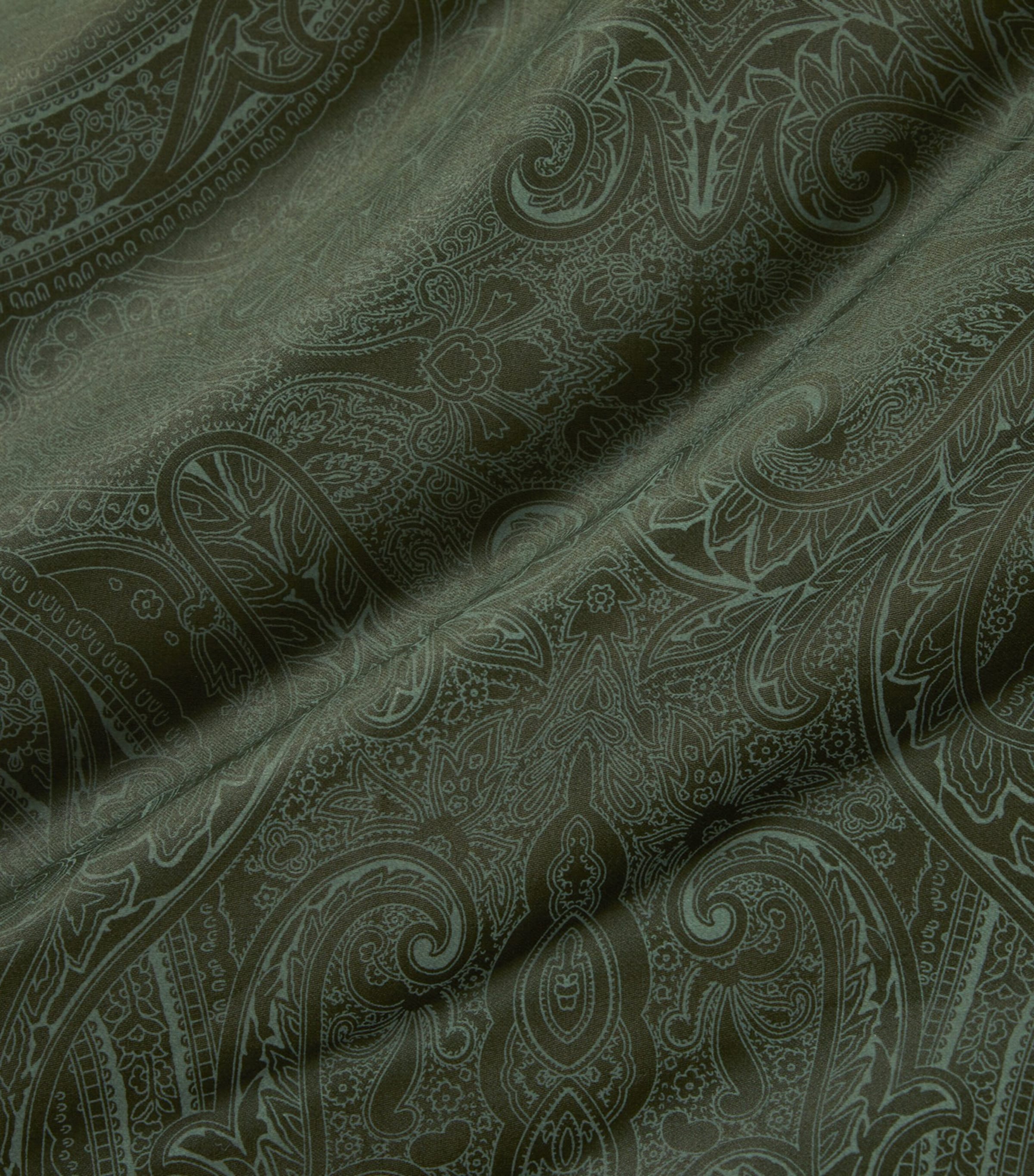 Doncaster Super King Flat Sheet (270cm x 280cm) DARK GREEN Image 2