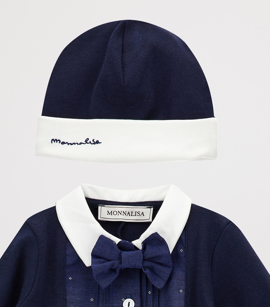 Cotton Tuxedo All-In-One (1-9 Months) PANNA+BLU Image 4