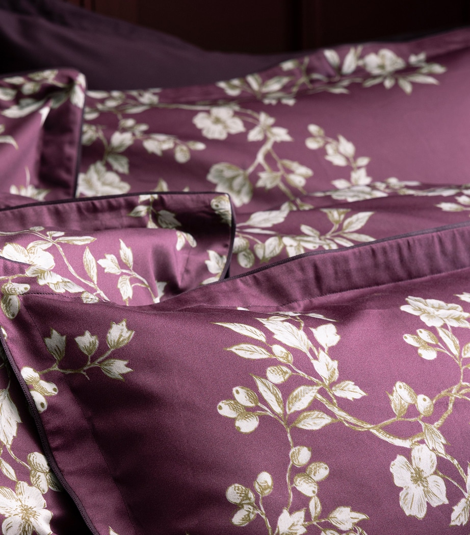 Organic Cotton Vivienne Oxford Pillowcase (50cm x 70cm) PURPLE Image 3