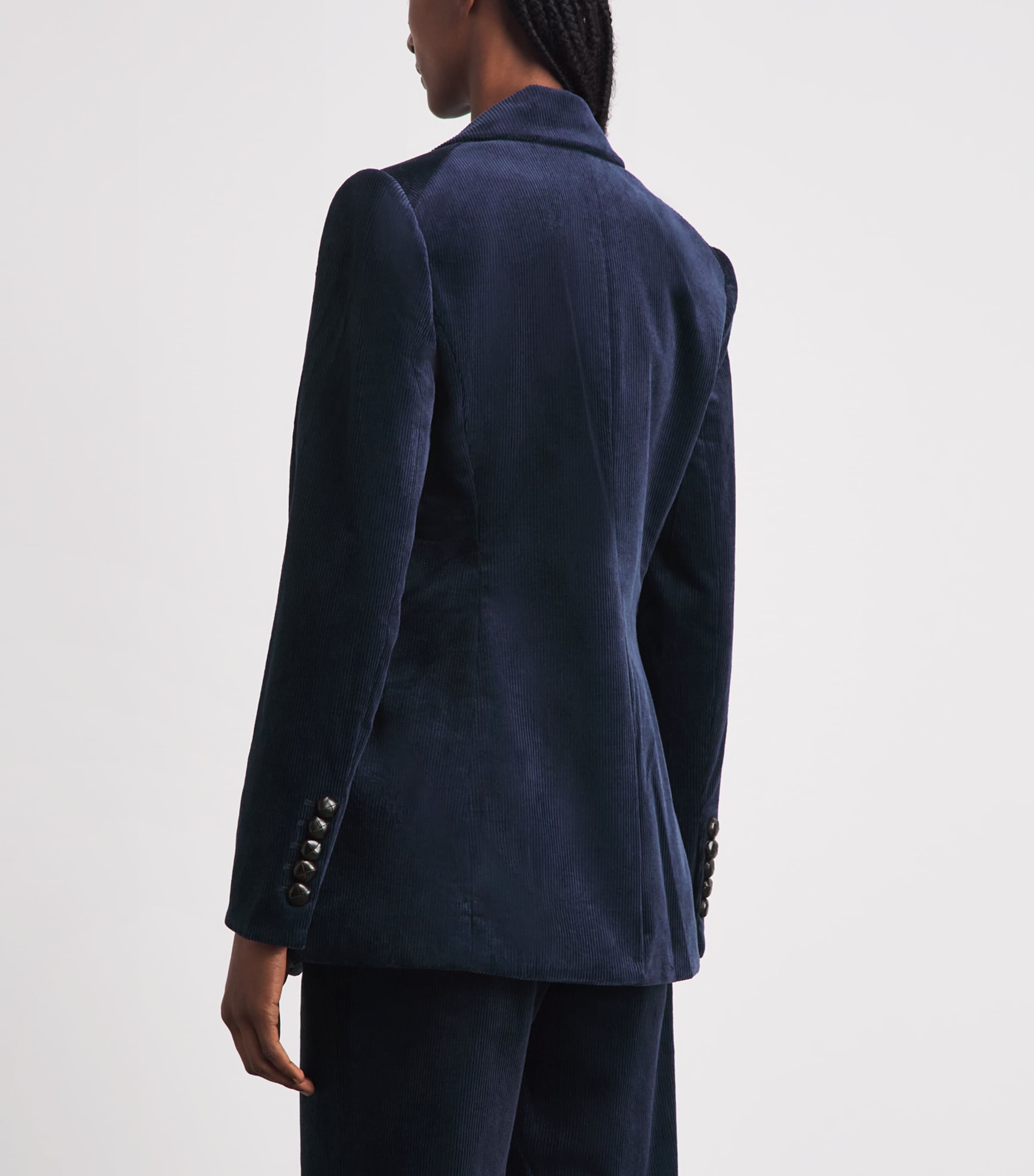 Veronica Beard Womens Corduroy Livvy Dickey Blazer Heritage Navy Image 5