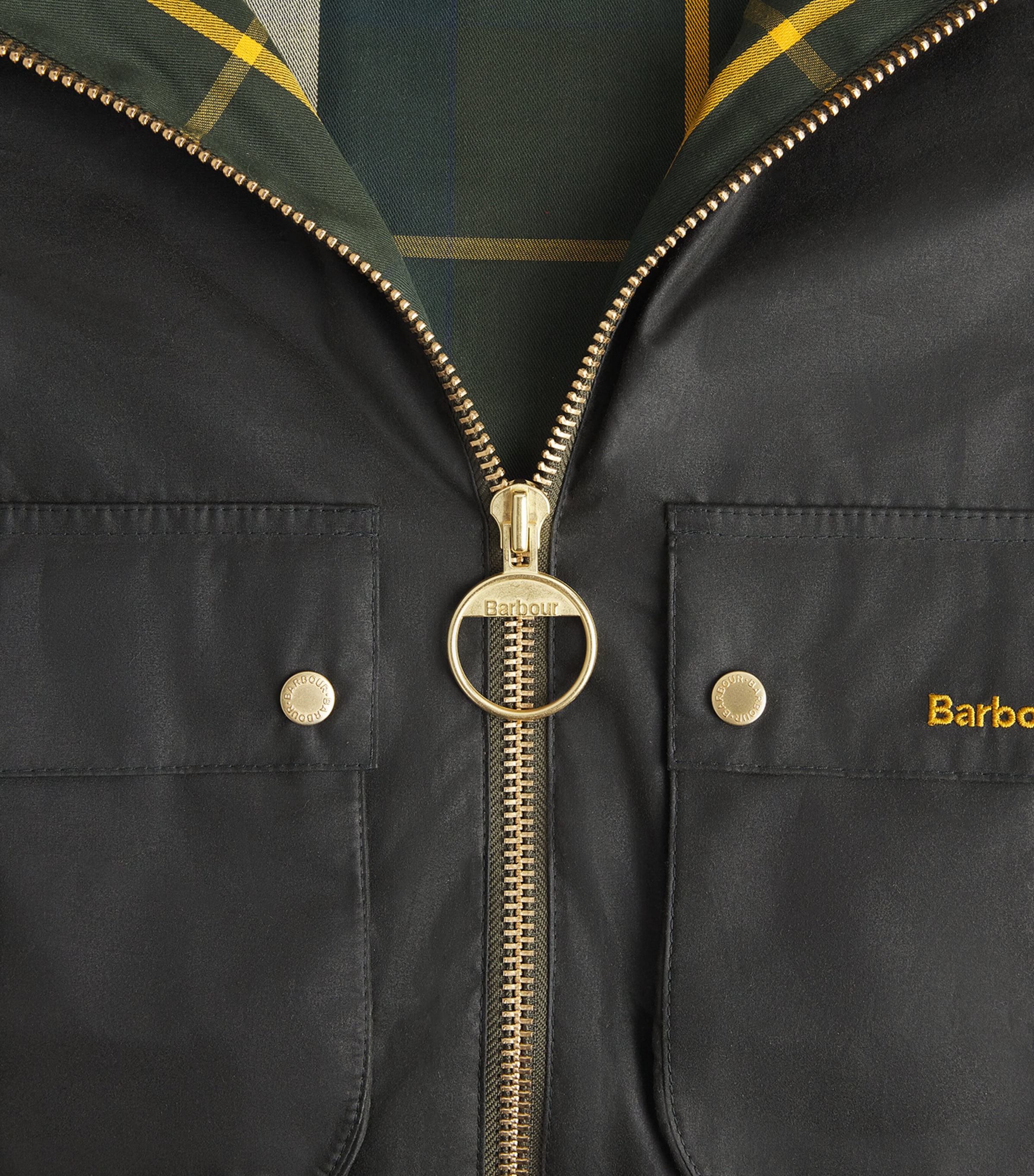 Waxed Marron Jacket FERN/ANCIENT Image 5