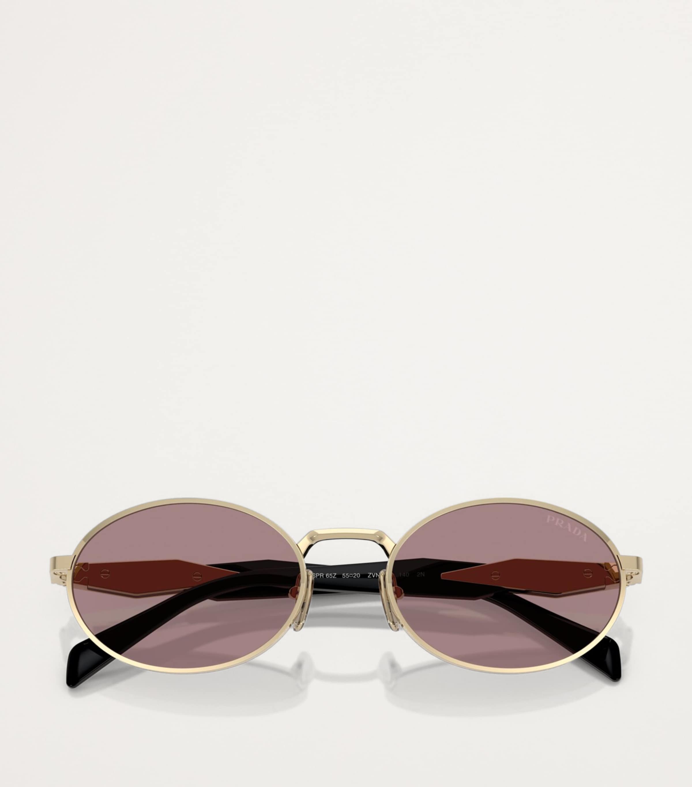 New■PRADA■PR65ZS メタルオーバル サングラス【関税込】 Prada Metal PR65ZS Sunglasses | Harrods DE