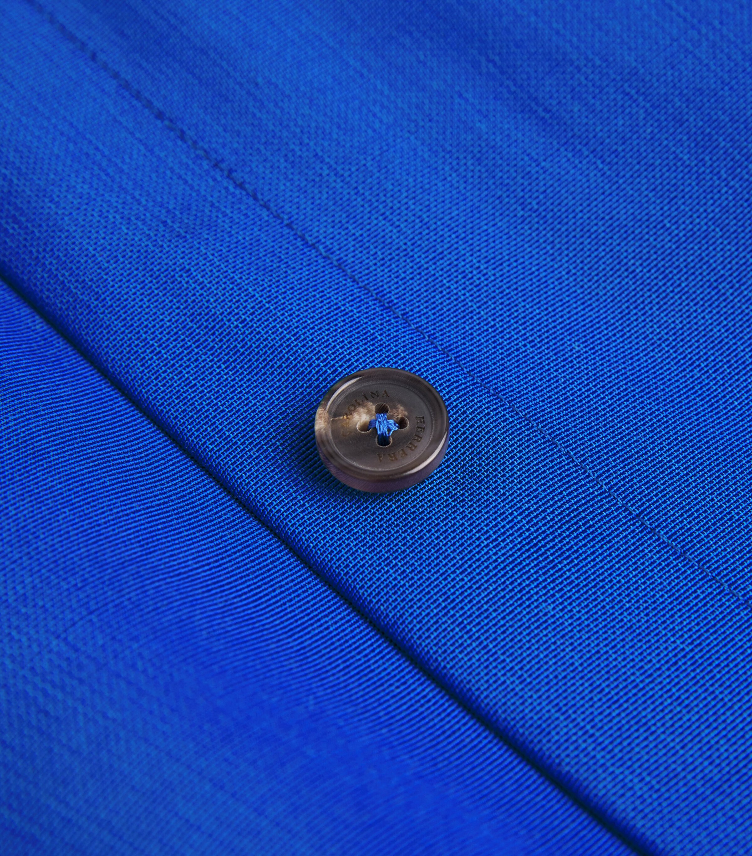 Carolina Herrera Womens Cotton-Blend Oversized Shirt Ultramarine Image 5